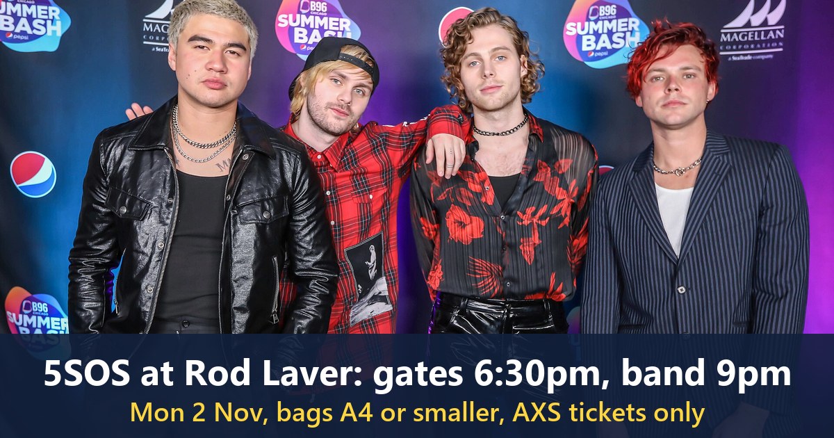 5 Seconds of Summer at the B96 Pepsi Summer Bash in Chicago in 2019