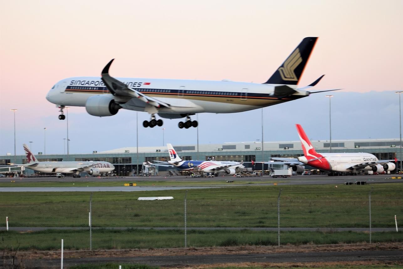 The international arrivals area at Adelaide Airport, photographed in 2023