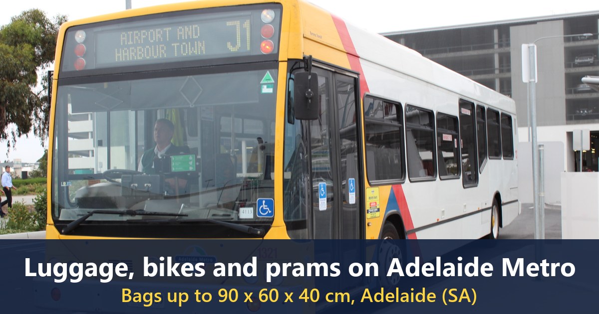 An Adelaide Metro J1 bus at Adelaide Airport