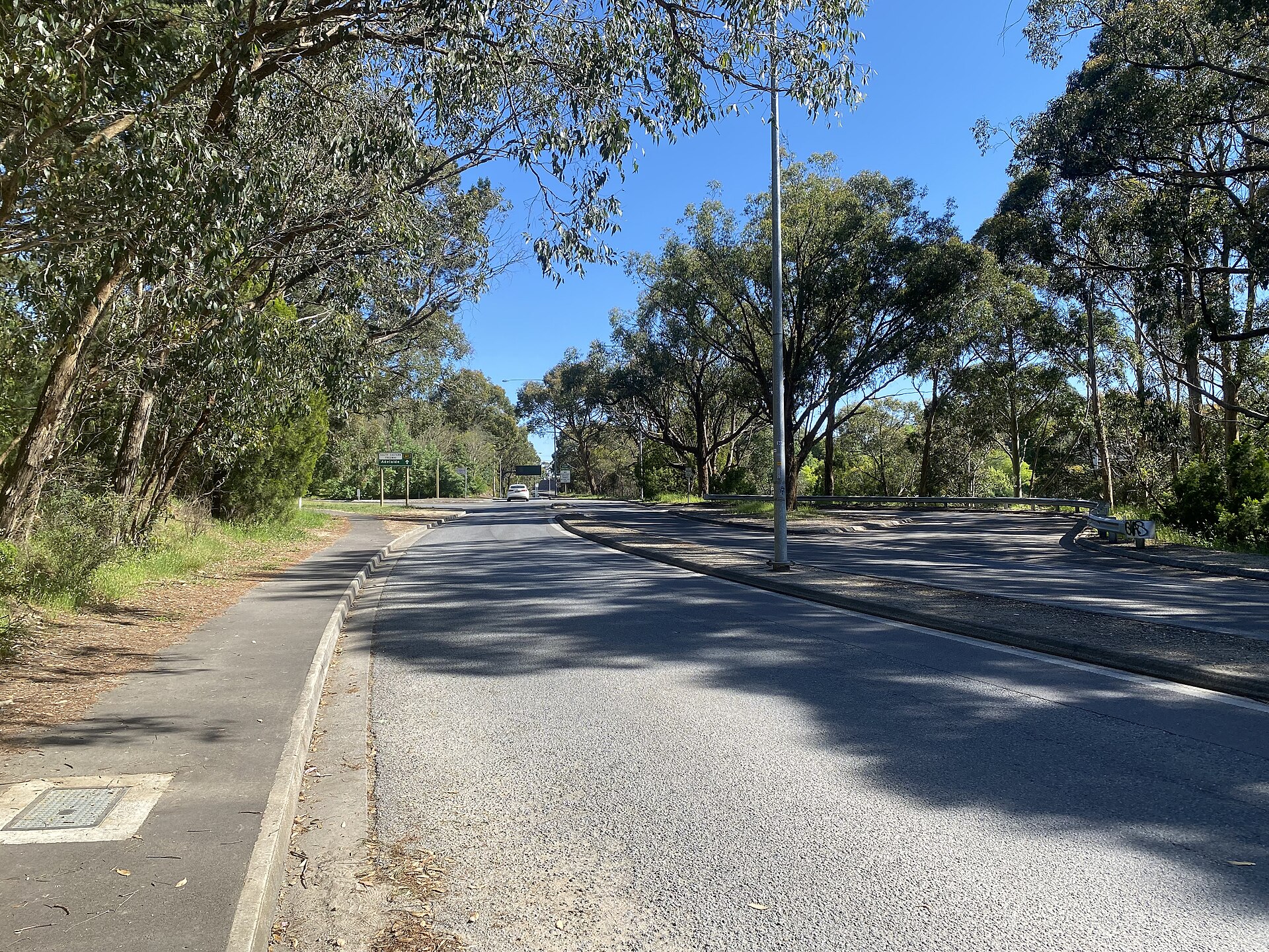 The Crafers ramp and turnaround near the South Eastern Freeway, photographed in October 2023