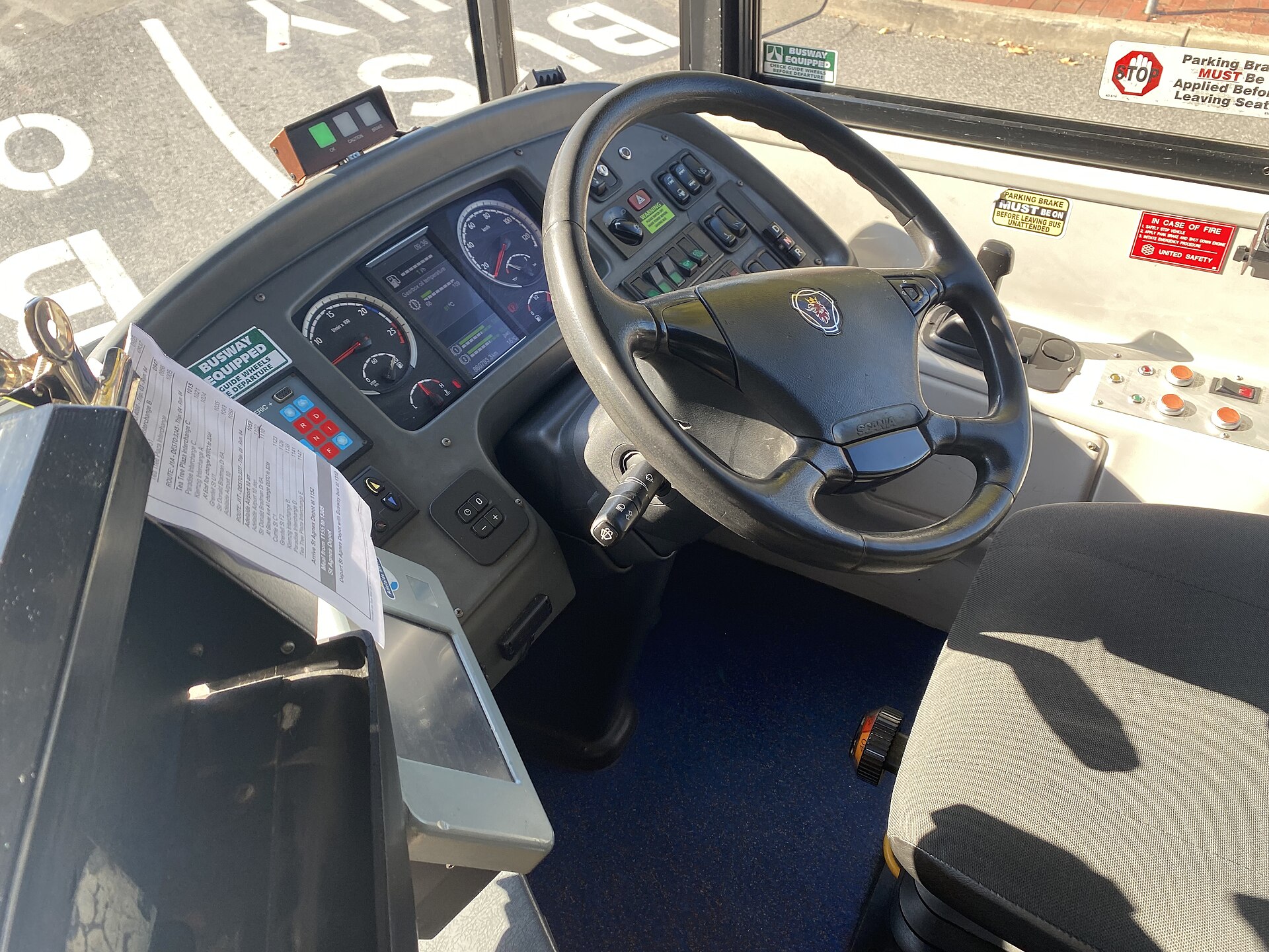 A Torrens Transit bus at Golden Grove Interchange, photographed in 2022