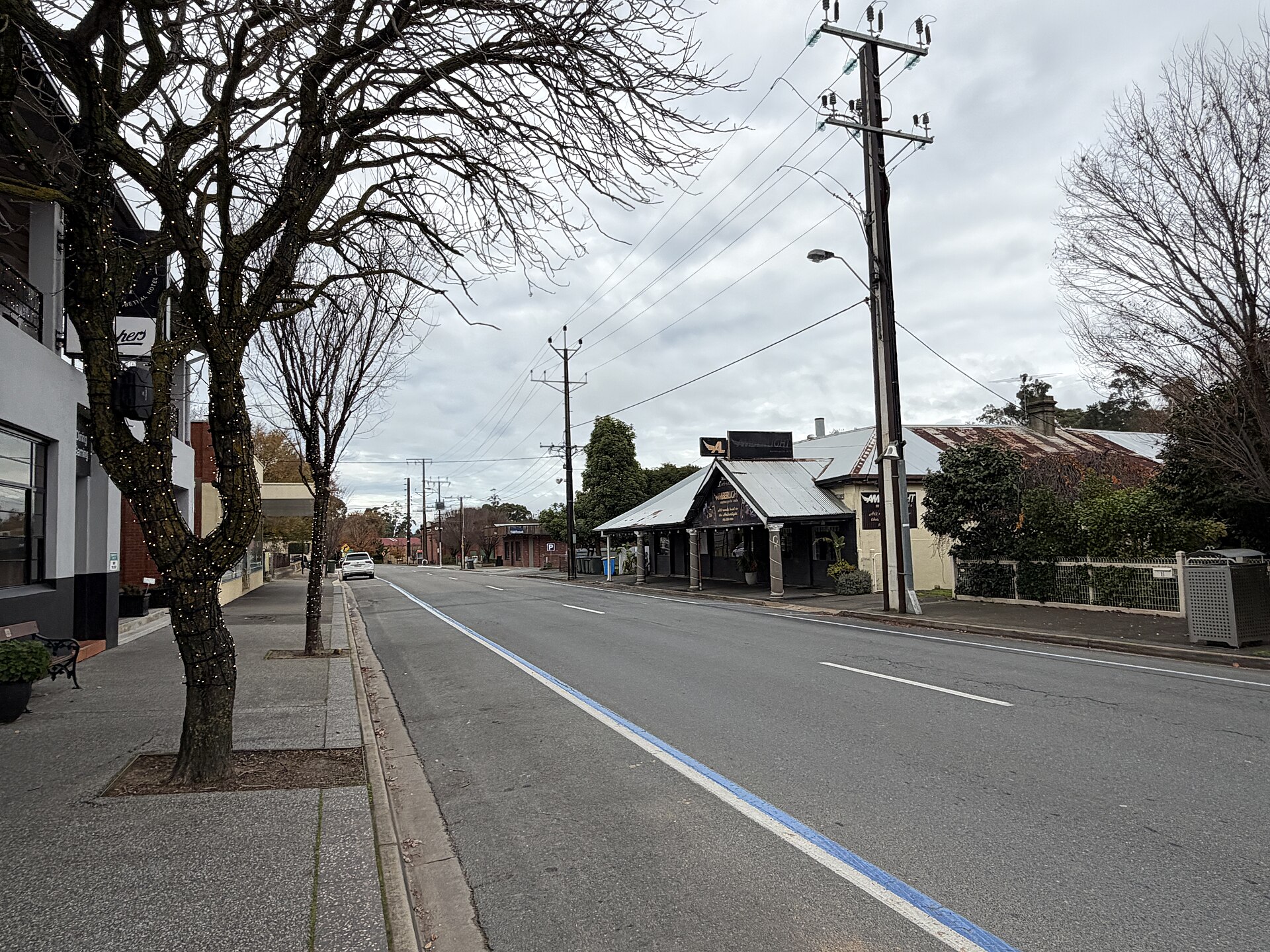 Main Street in Lobethal, photographed in June 2026