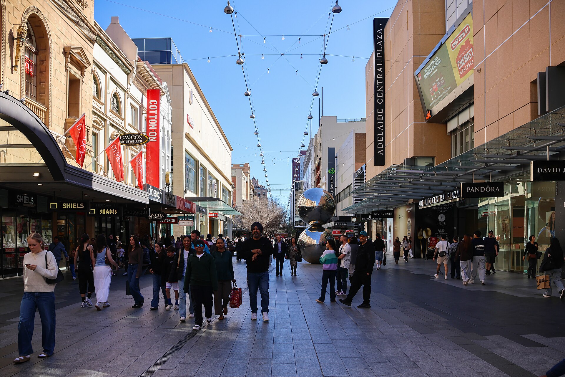 Rundle Mall in Adelaide, August 2026