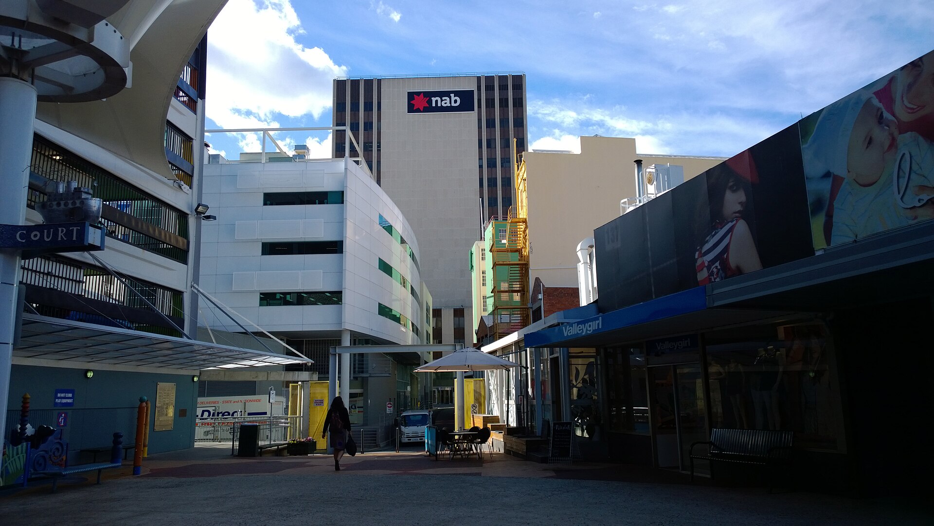 The view from Wellington Court in central Hobart