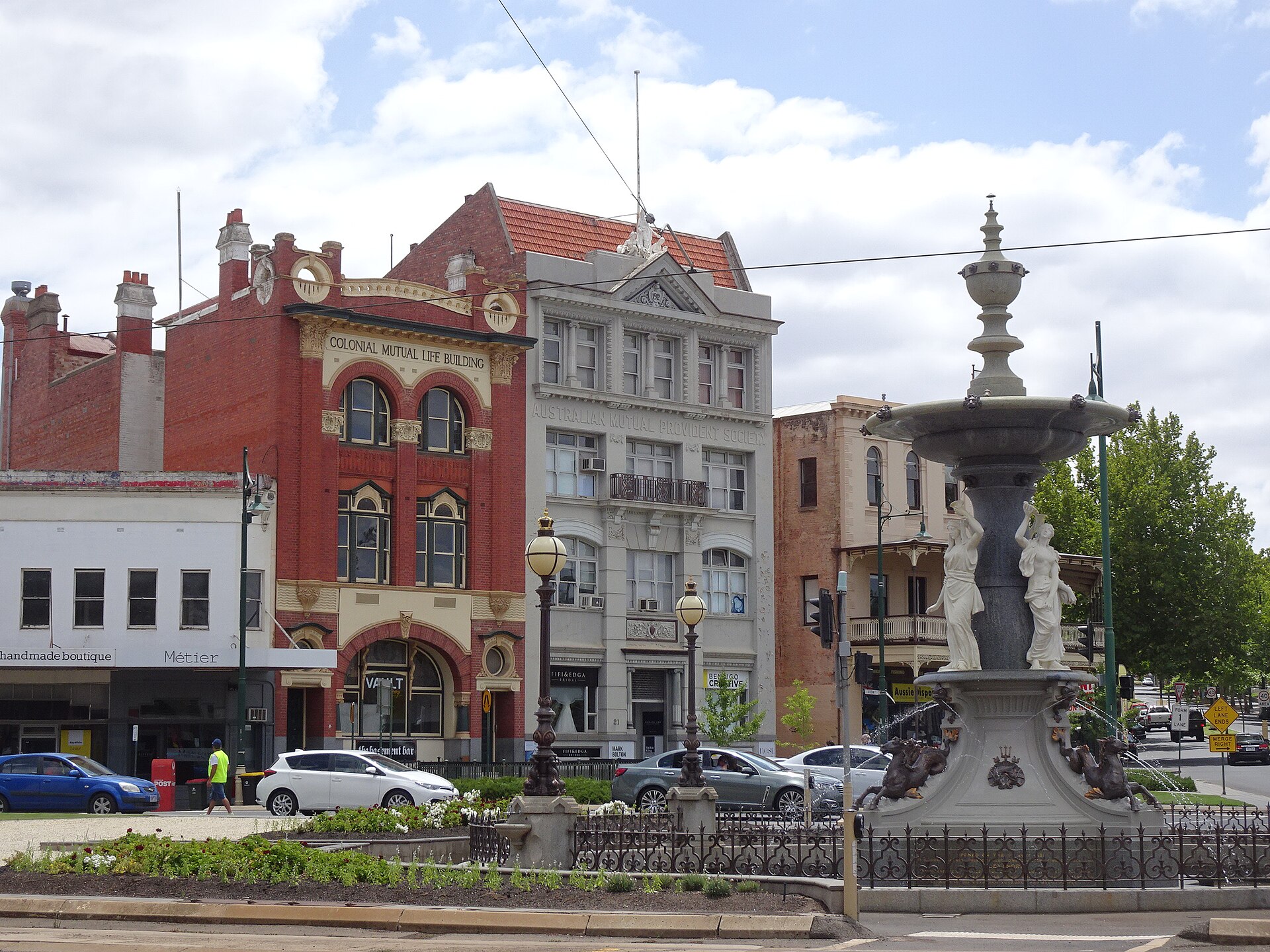 Central Bendigo, photographed in January 2020