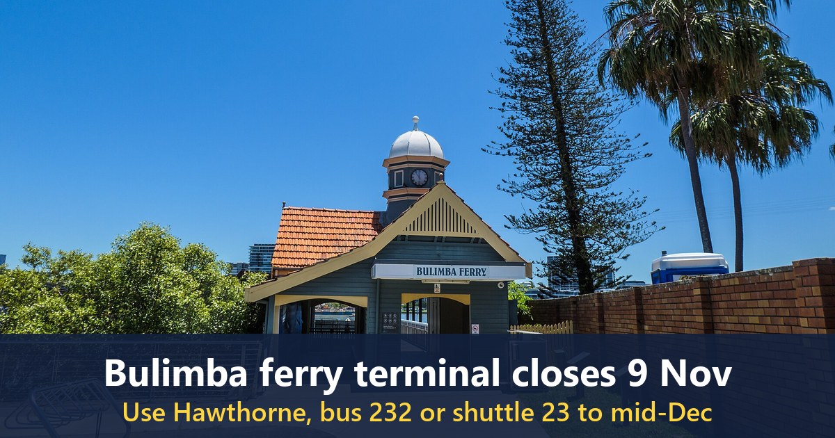 Bulimba ferry terminal, Oxford Street, Bulimba