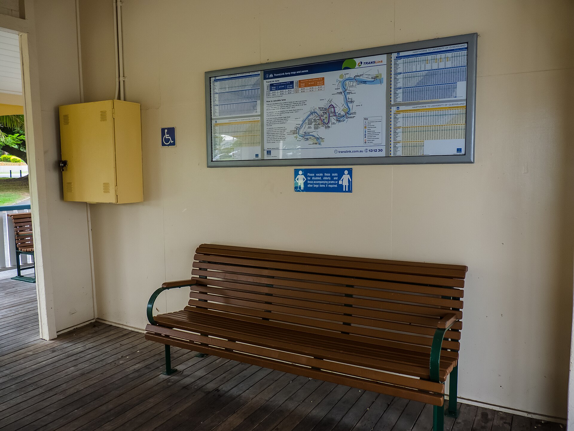 Hawthorne ferry terminal on Lindsay Street, Hawthorne, 2012