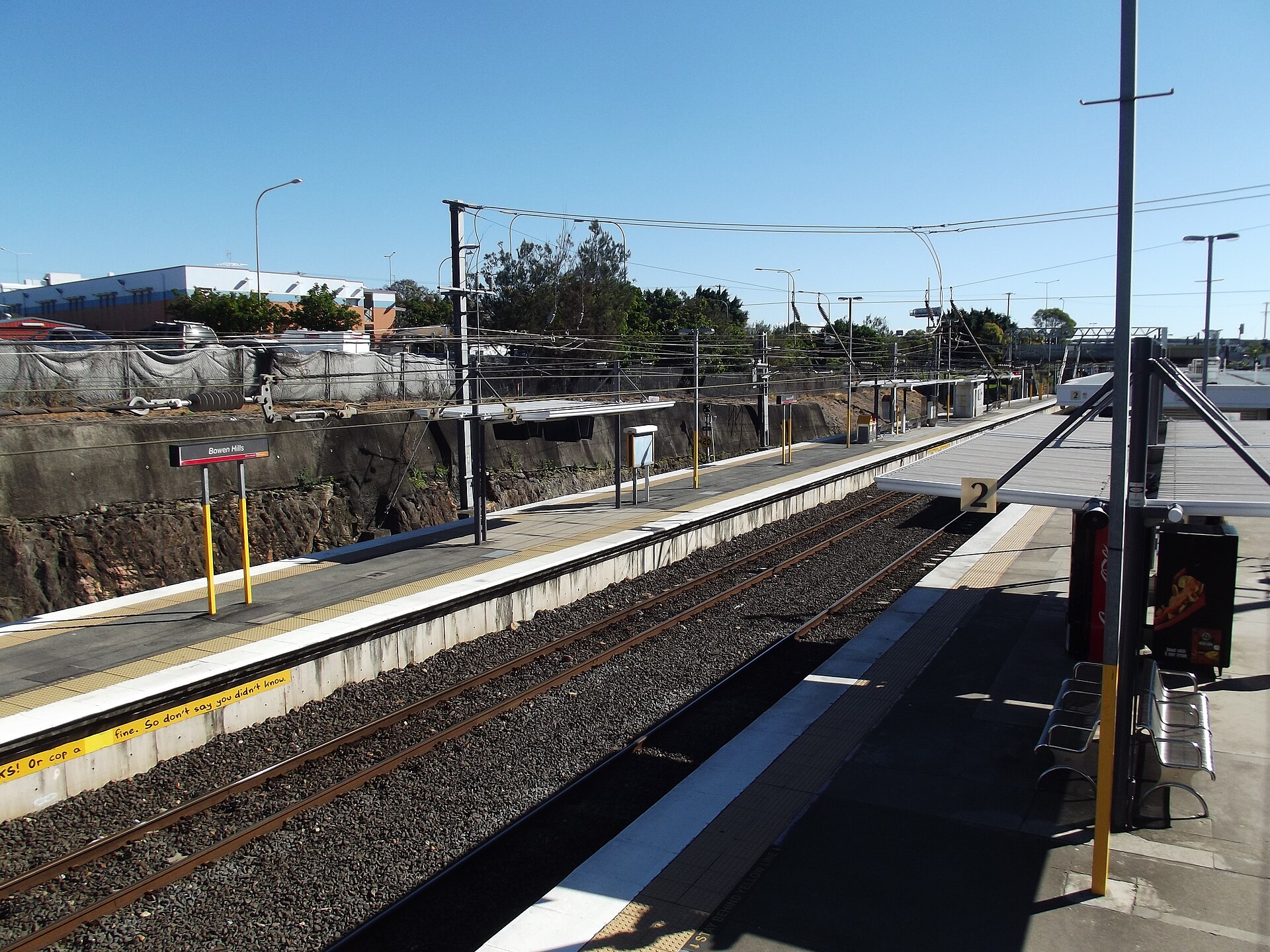 Bowen Hills railway station in July 2012