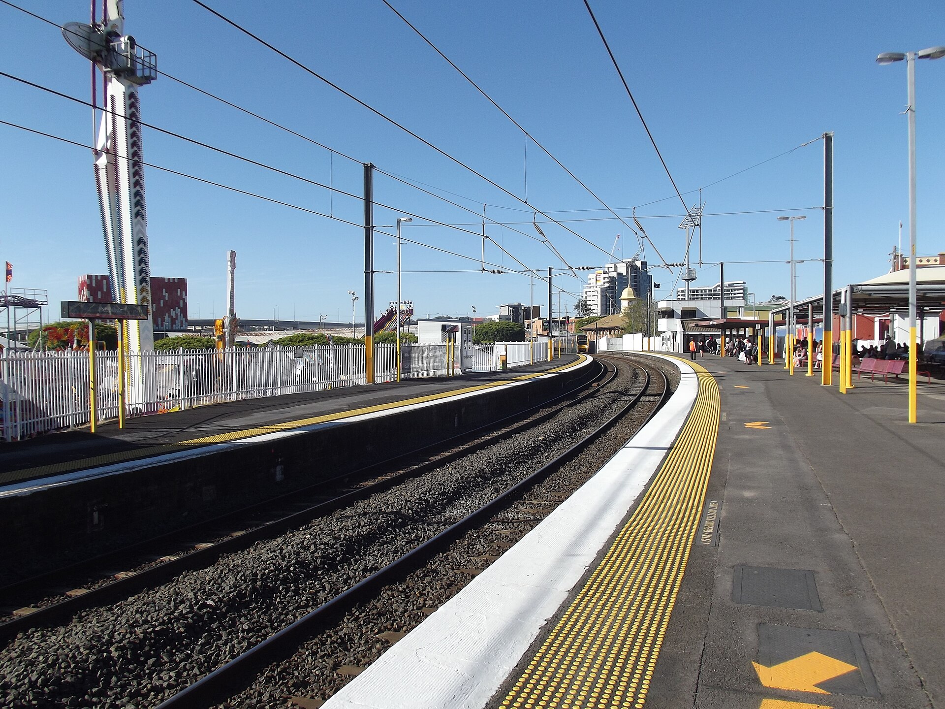 Exhibition railway station in August 2012