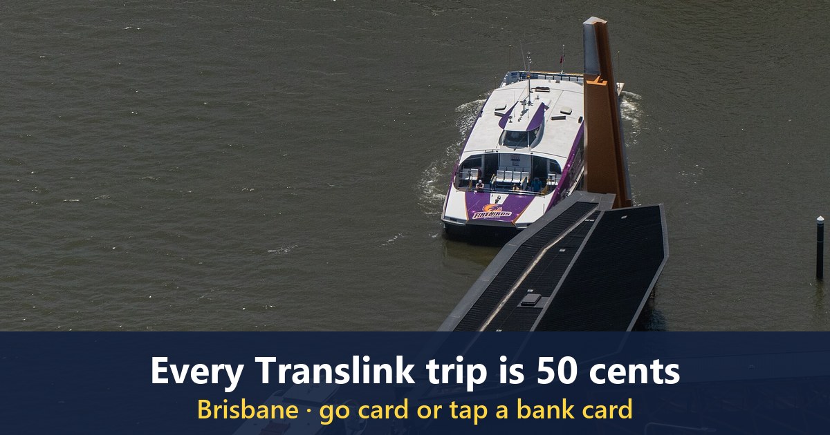 CityCat at North Quay ferry terminal, Brisbane