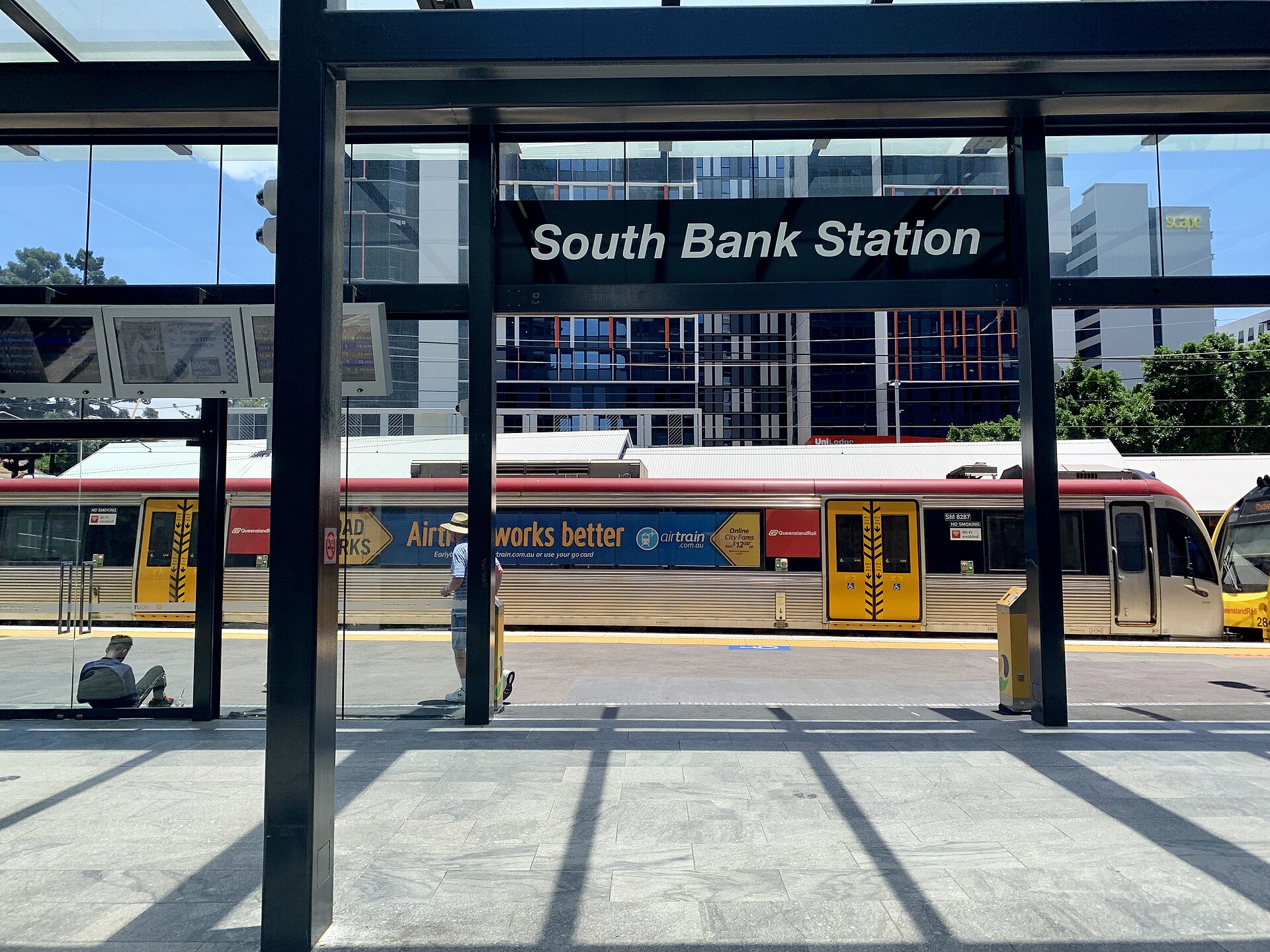 South Bank railway station, Brisbane, in 2018