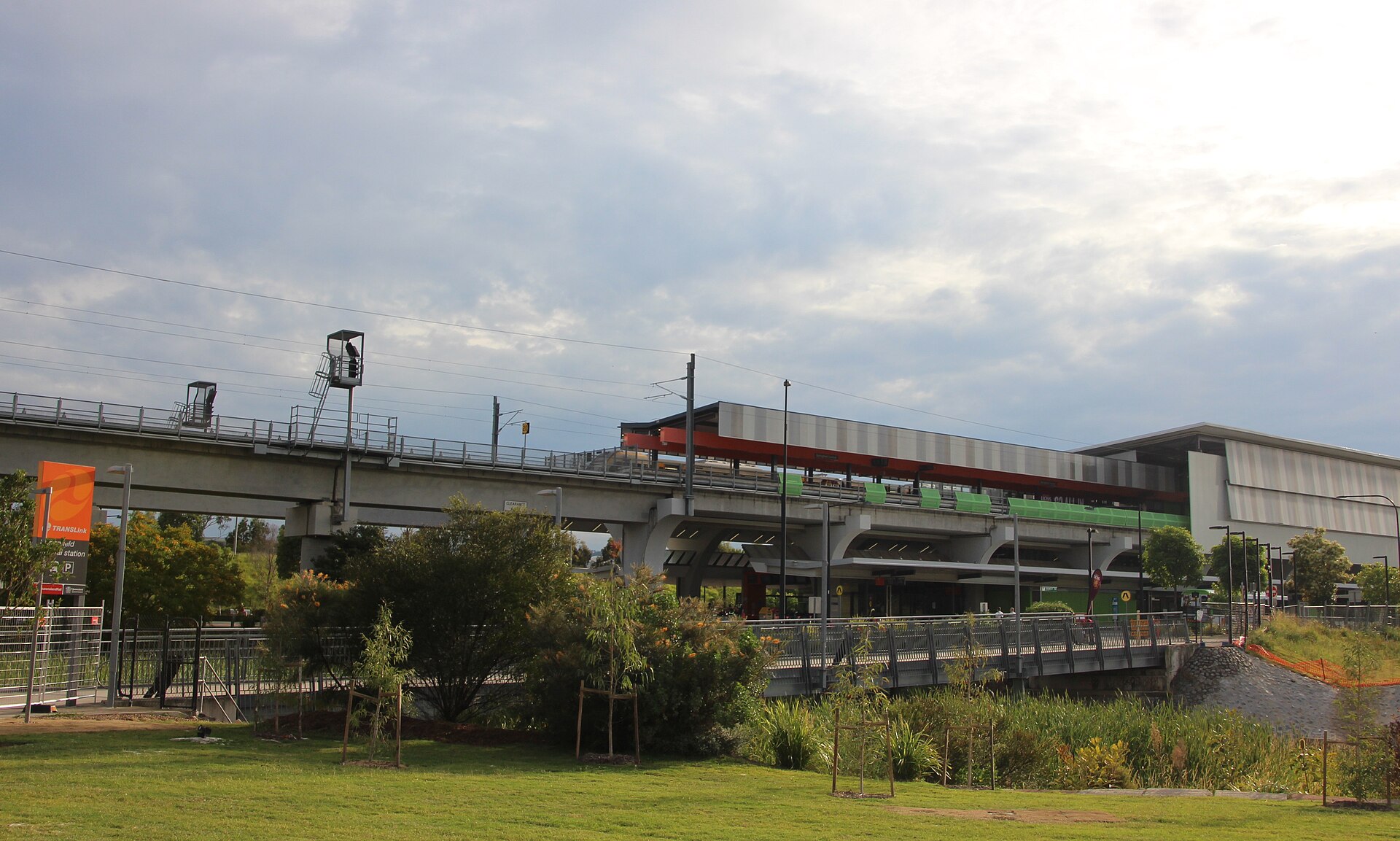 Springfield Central railway station in 2022