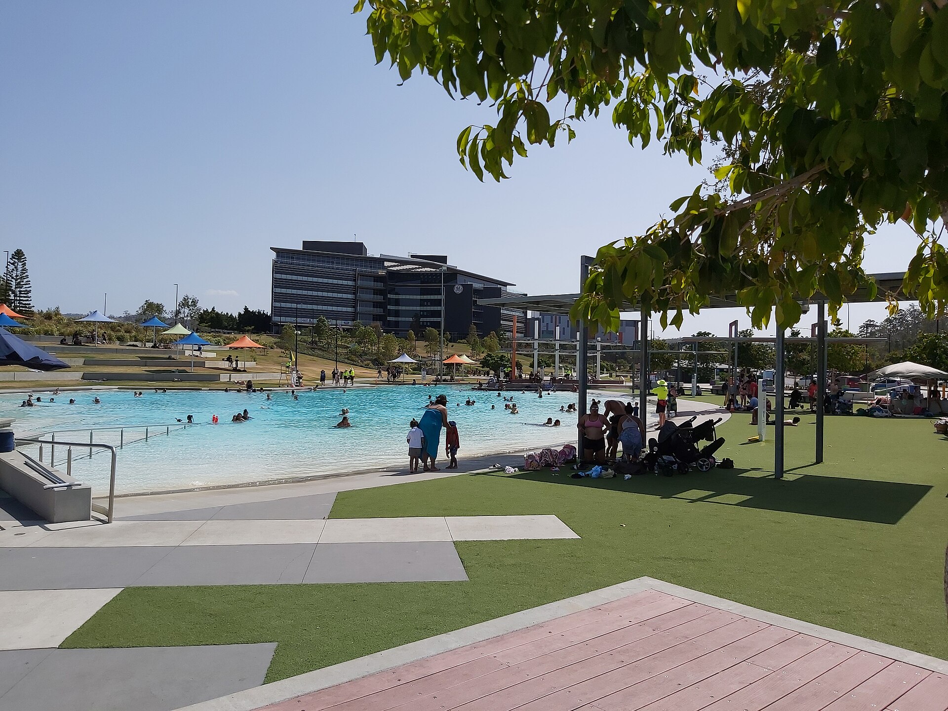 Orion Lagoon, opposite the Orion Shopping Centre in Springfield Central, 2019