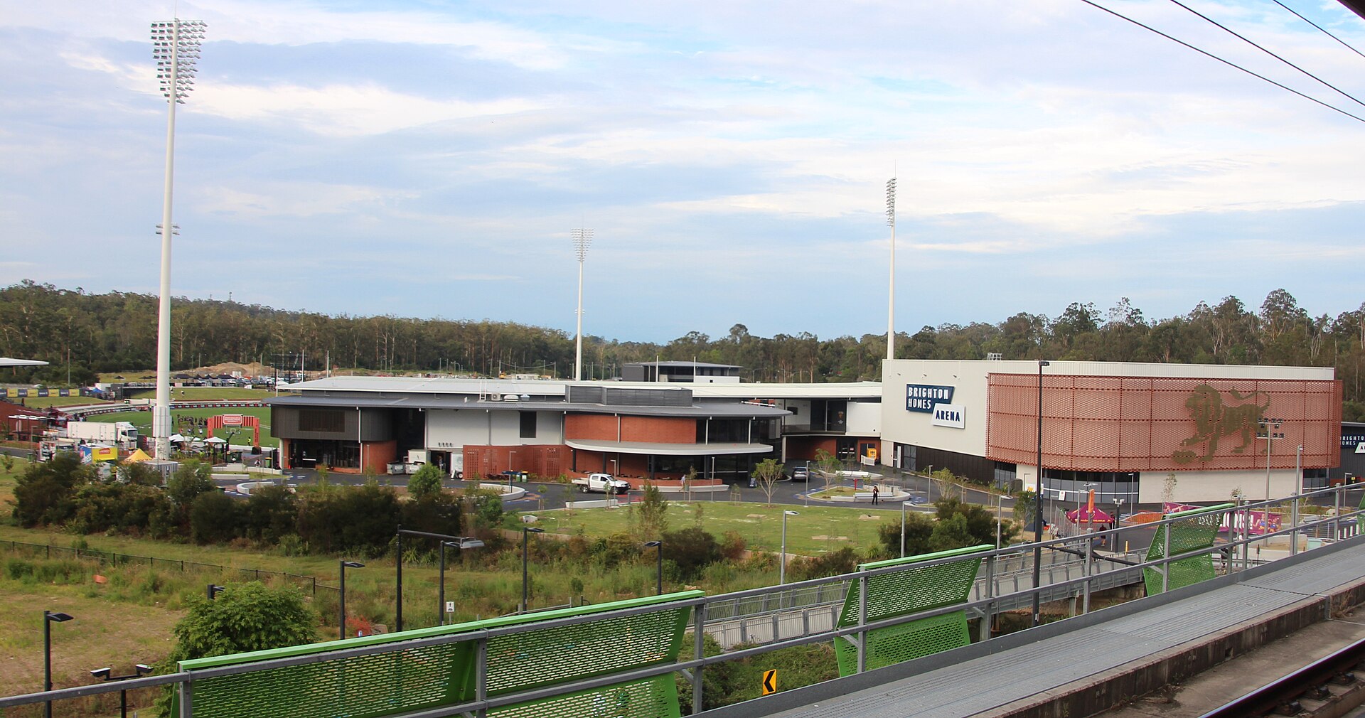 Brighton Homes Arena, then called Springfield Central Stadium, in 2022