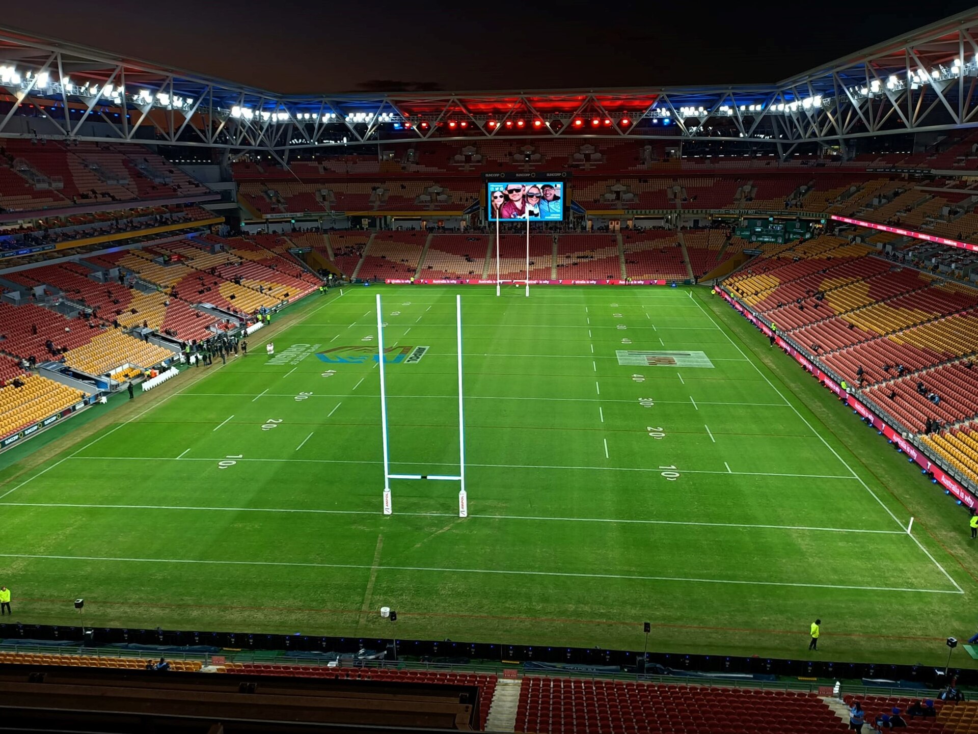 The inside of Suncorp Stadium facing north, 2022