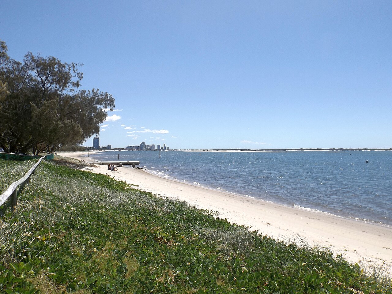 The foreshore at Broadwater Parklands in Southport