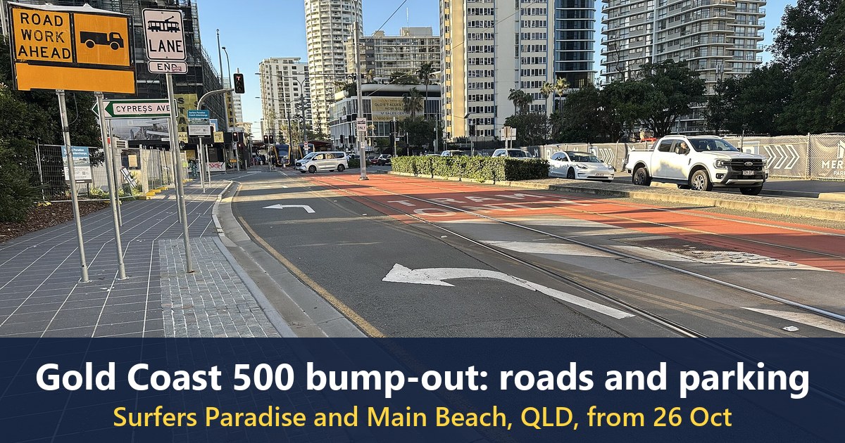 Surfers Paradise Boulevard near Cypress Avenue, photographed in June 2026, shown for orientation
