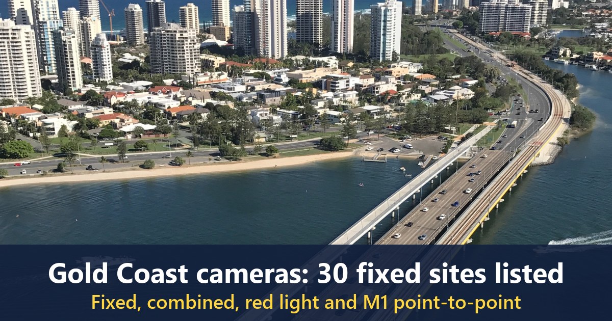 The Gold Coast Highway Bridge crossing the Nerang River at Southport (photographed in January 2017)