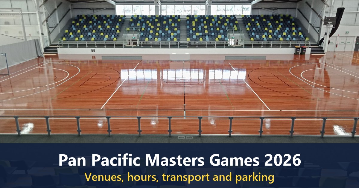 Carrara Indoor Stadium, a Games-listed venue (futsal match, not from the Games)