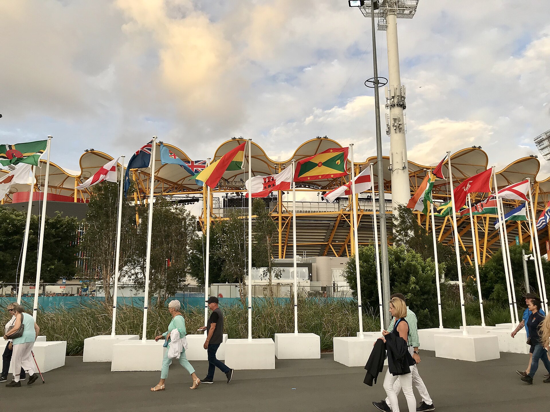 Carrara Stadium, photographed in April 2018