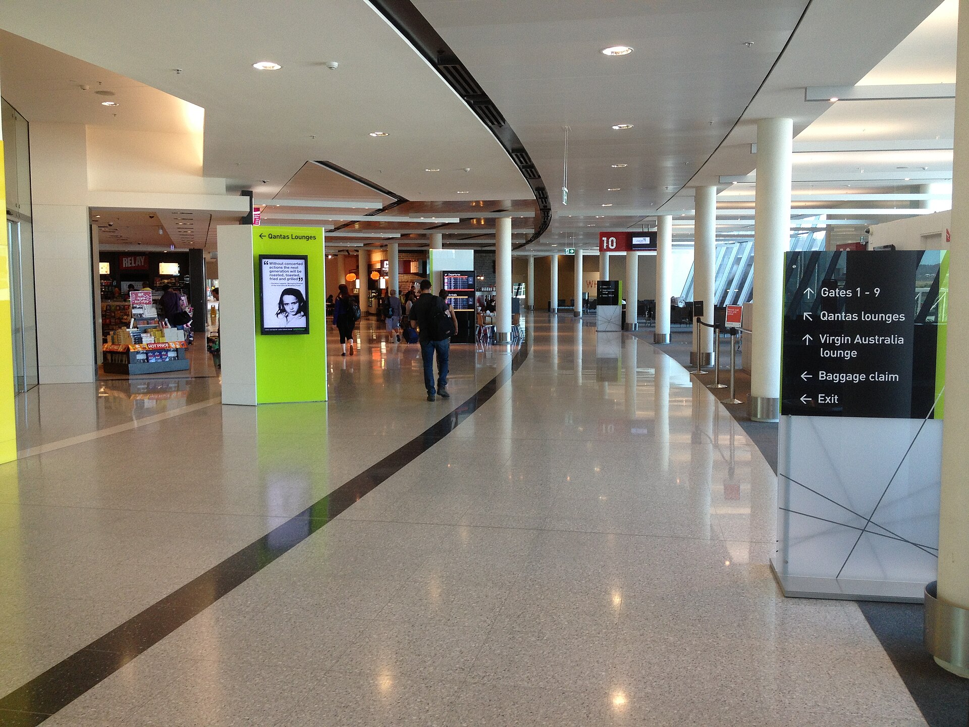 Another view of the Canberra Airport terminal building