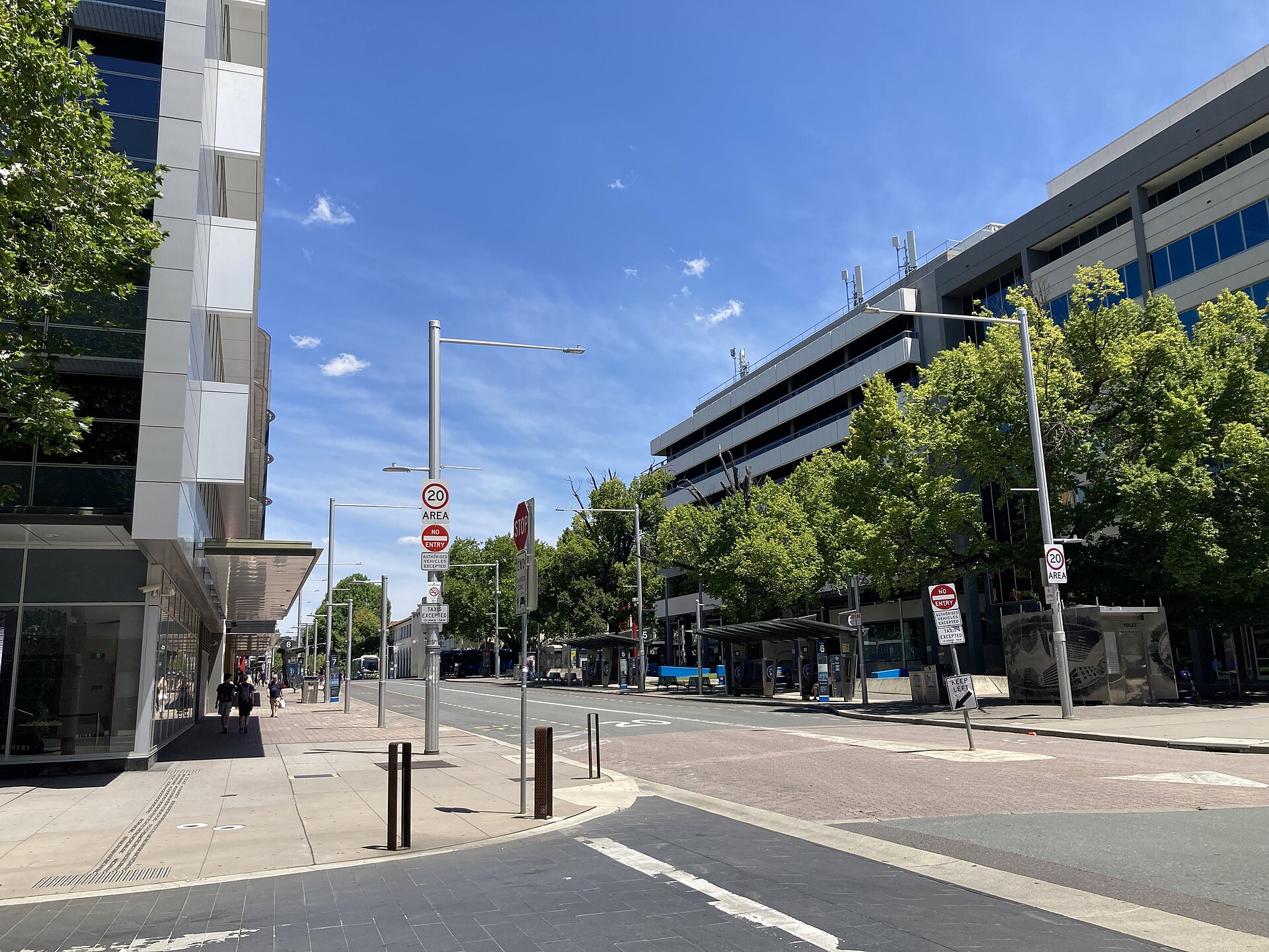 The Mort Street entrance to City Interchange, January 2023
