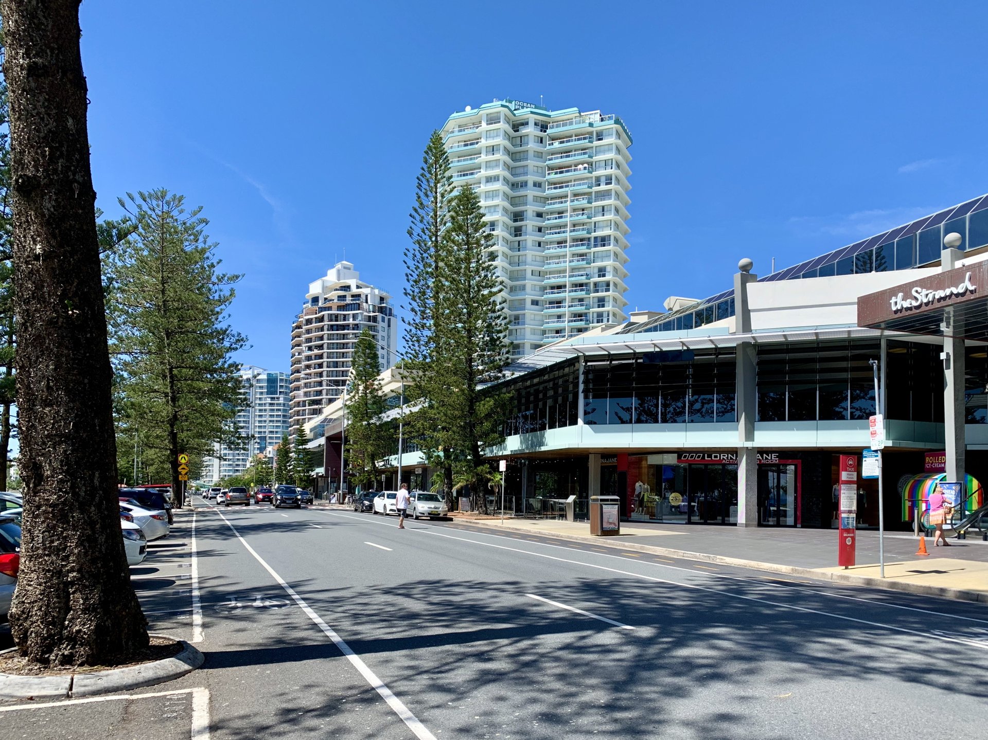 Marine Parade in Coolangatta, Queensland