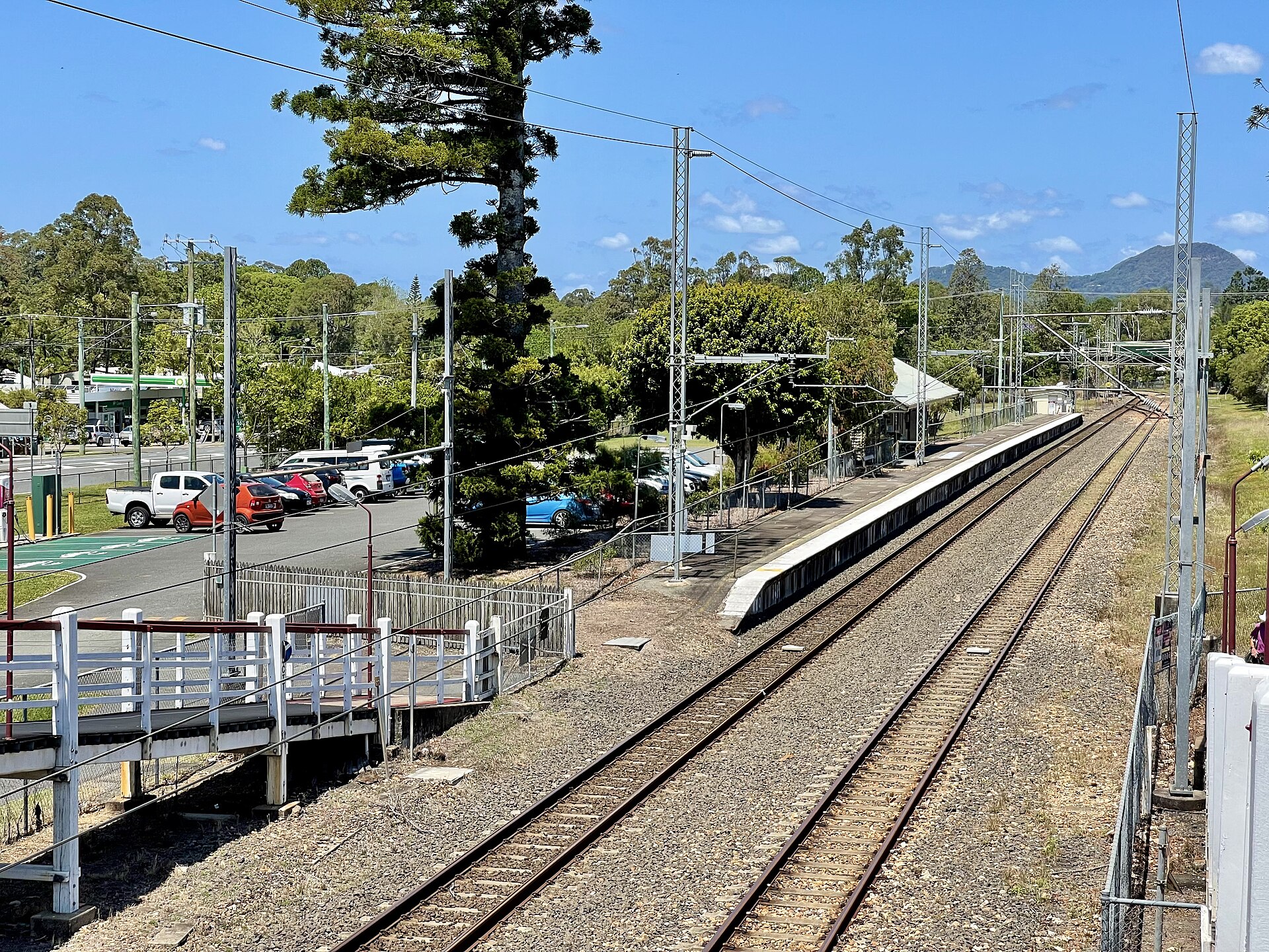 Cooroy railway station, photographed in October 2021