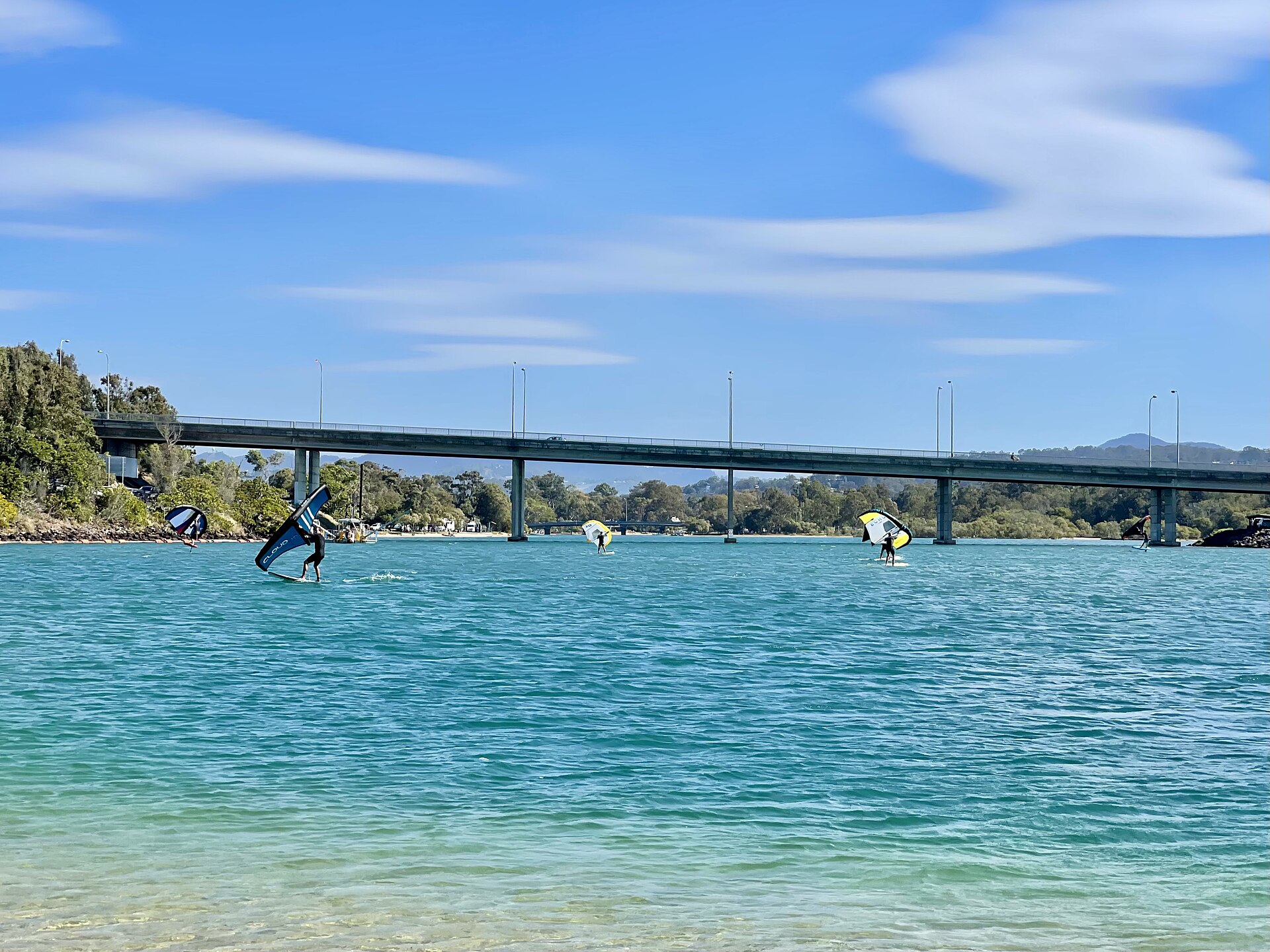 The Gold Coast Highway bridge over Currumbin Creek in 2021