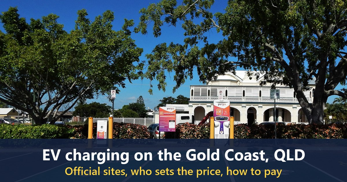 A Yurika charging station in Rockhampton, Queensland, shown for orientation and not on the Gold Coast
