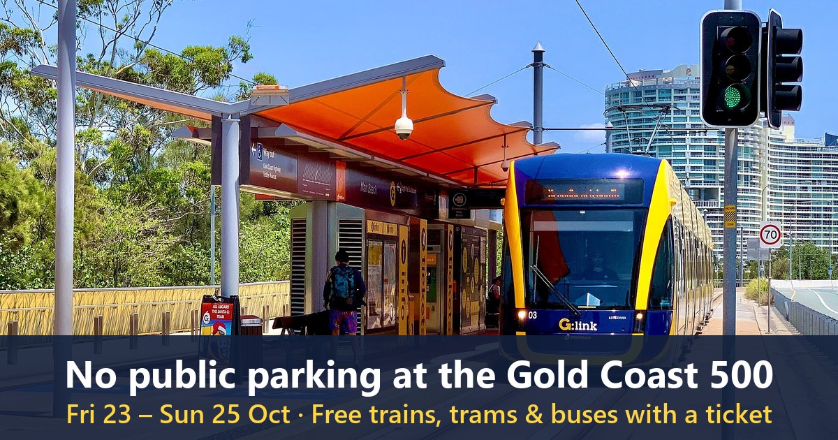 G:link tram at Main Beach station