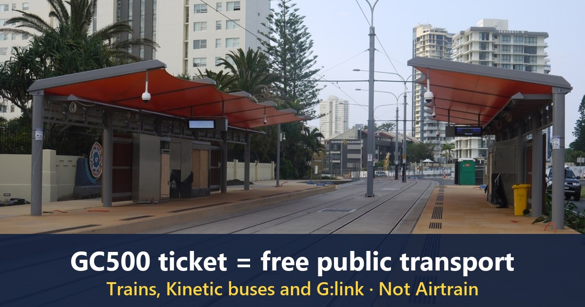 G:link tram at Surfers Paradise North station