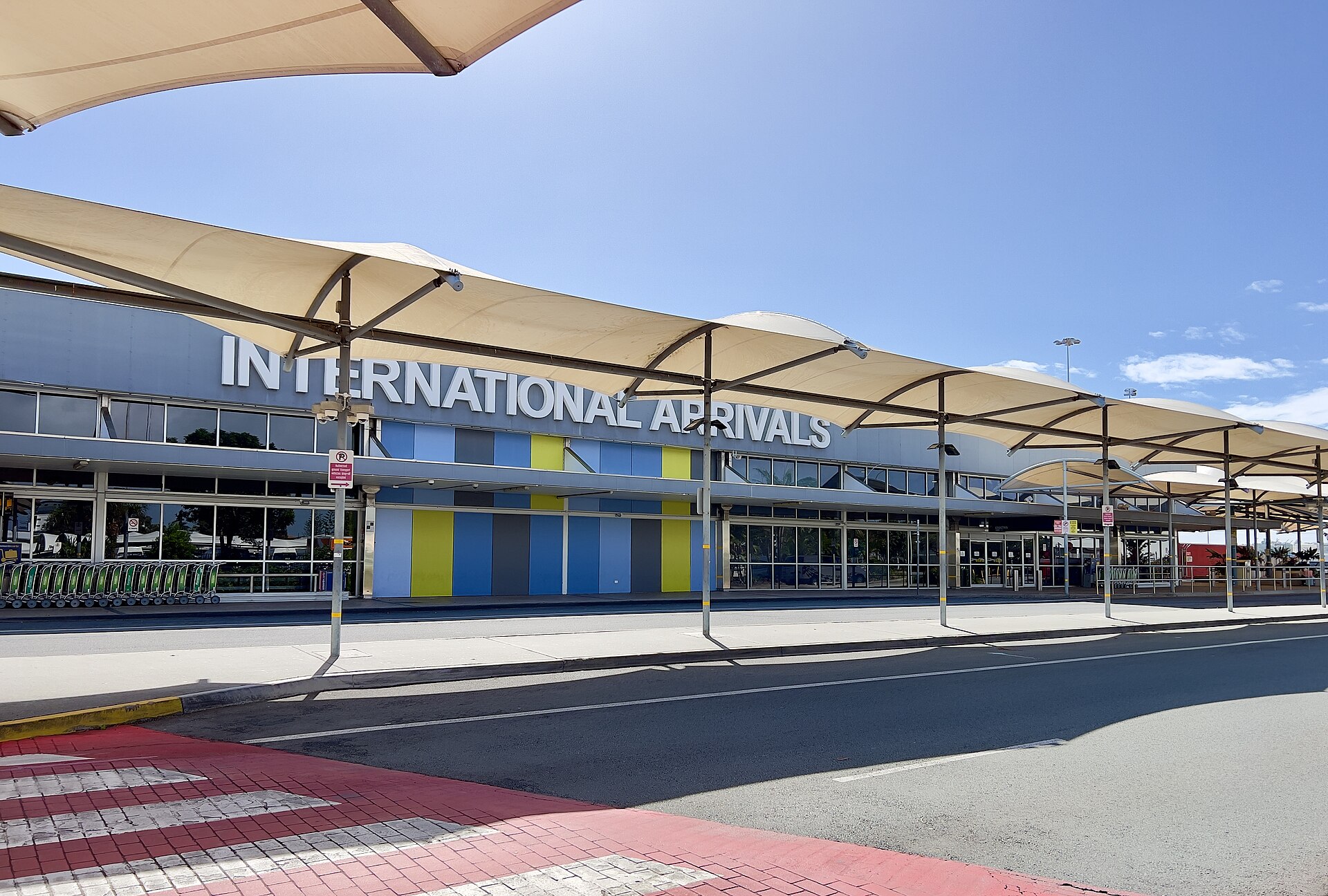 Exterior of Gold Coast Airport in 2022