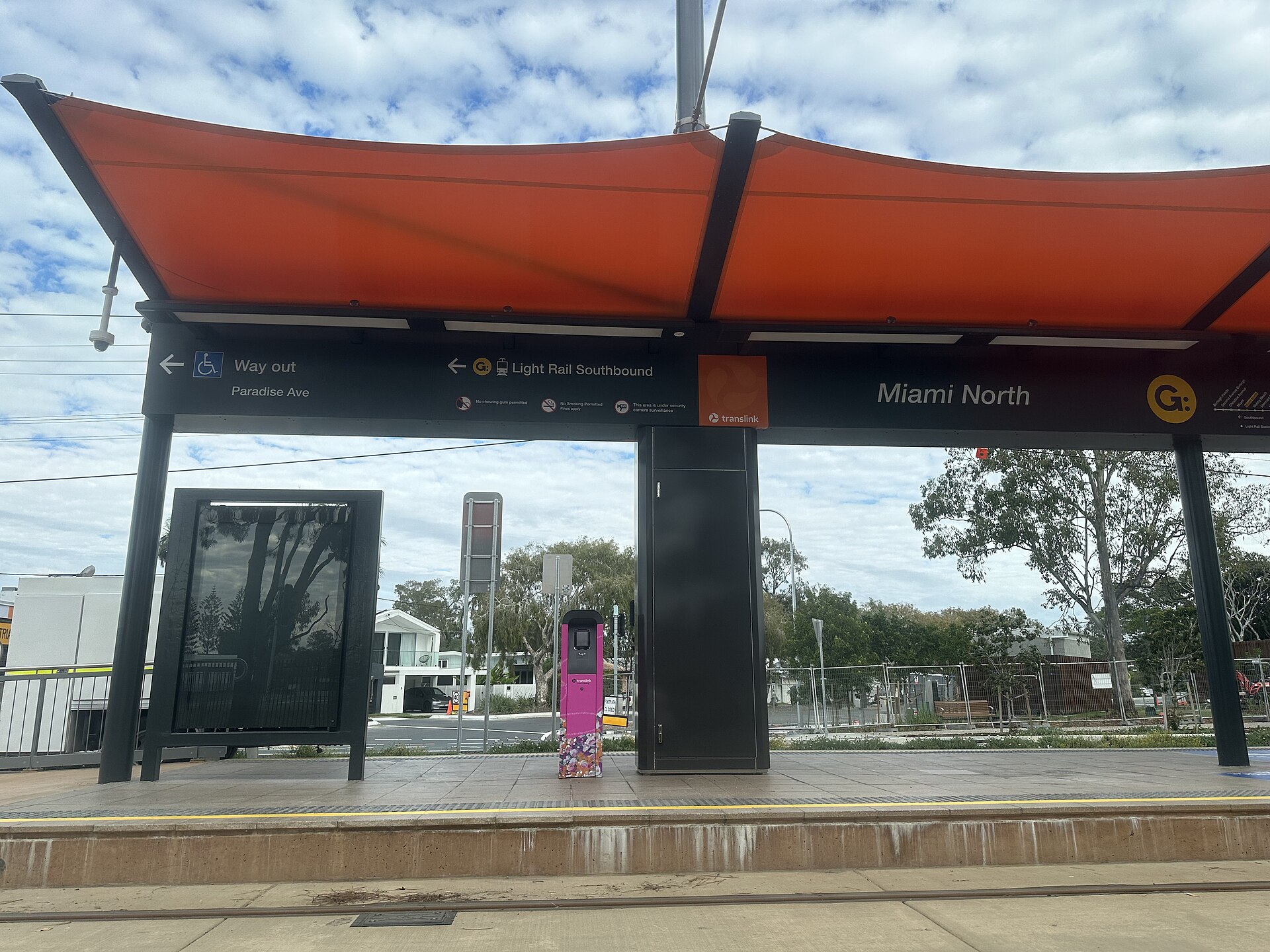 Miami North light rail station before opening, June 2026
