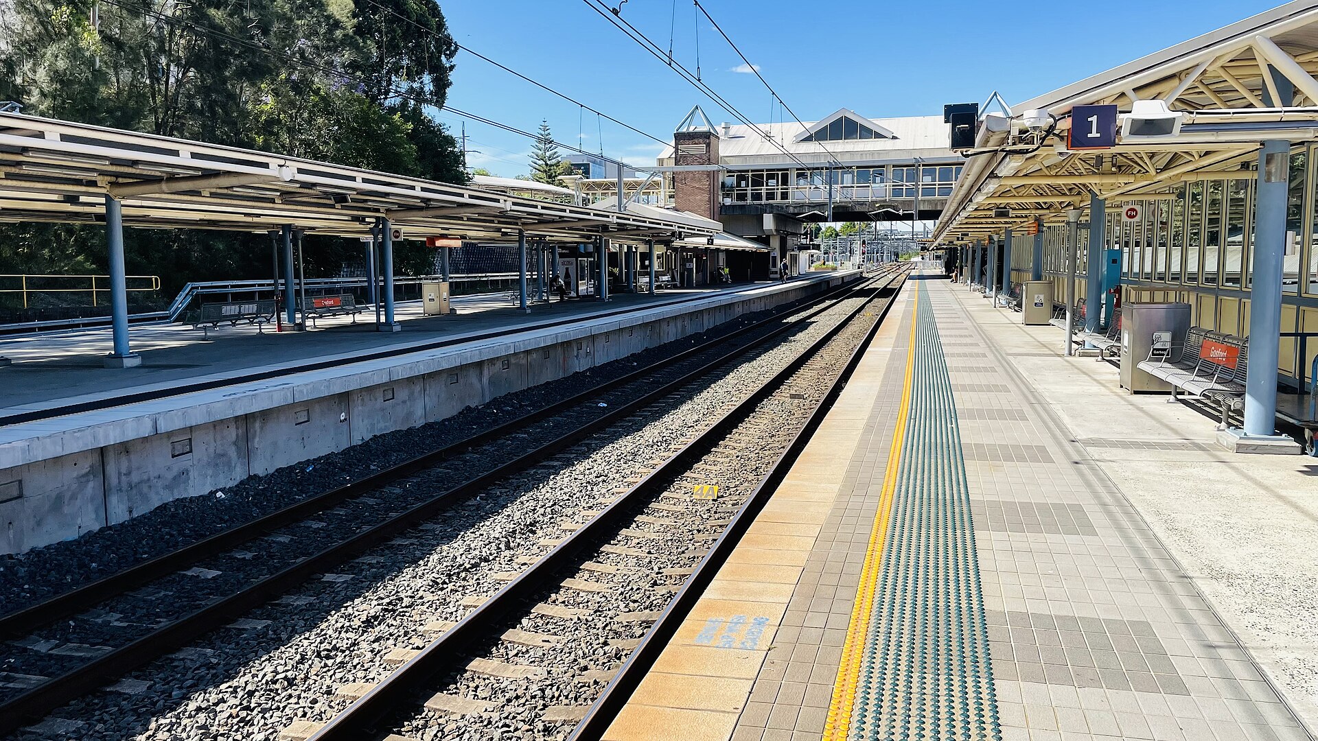 Platform 1 at Gosford Railway Station