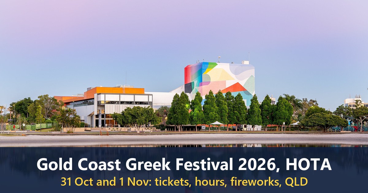 HOTA, Home of the Arts, in 2020, shown for orientation