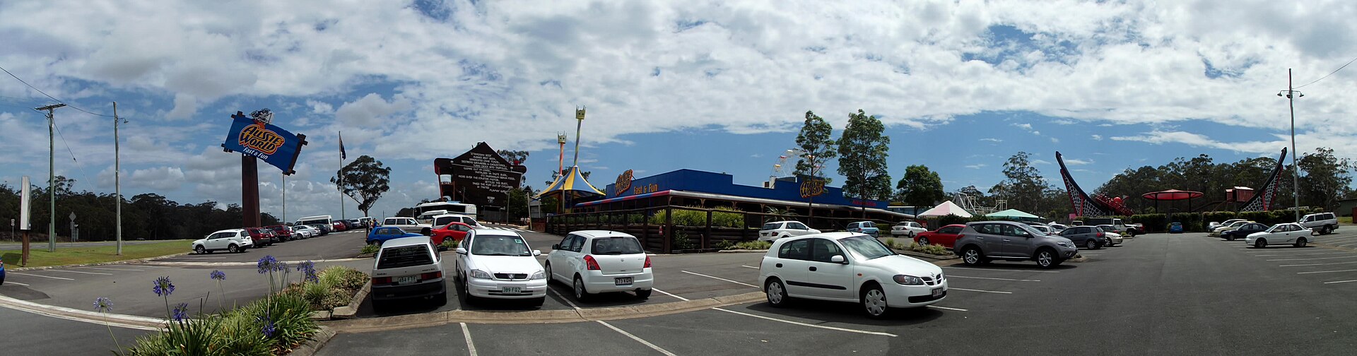 Outside Aussie World, Palmview, photographed in 2012
