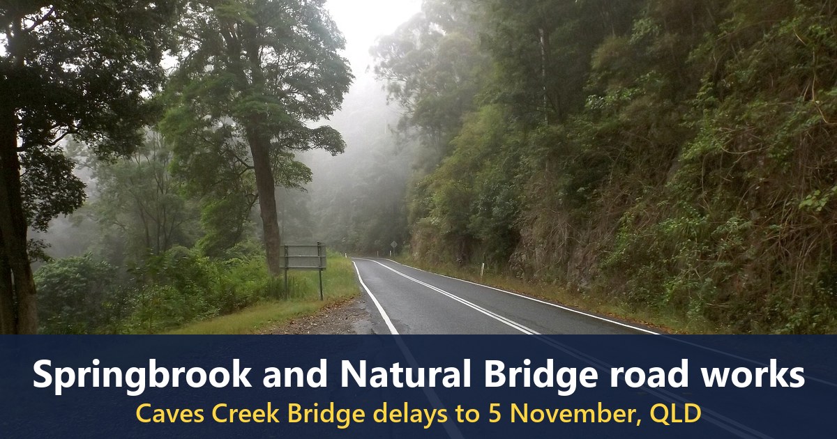 Springbrook Road at Springbrook, photographed in 2016, shown for orientation