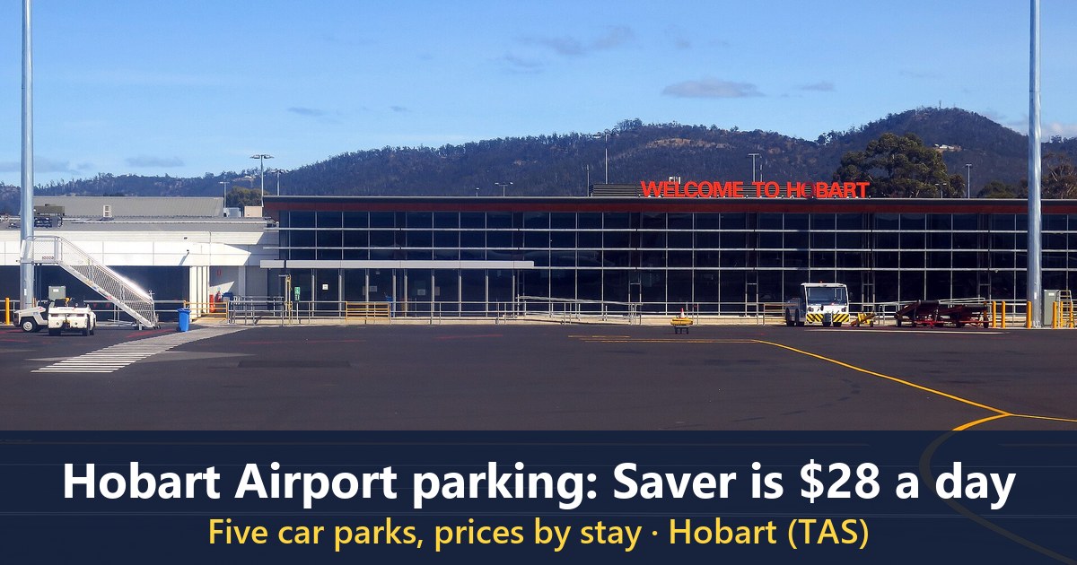 Hobart International Airport terminal, Tasmania (photographed in October 2019)