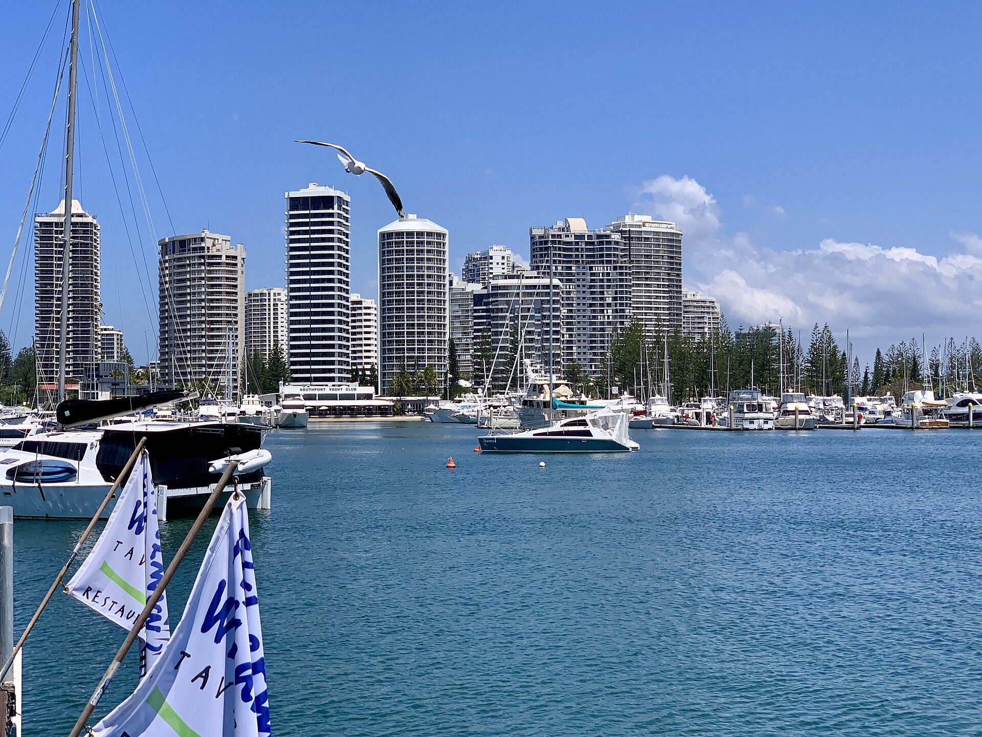 Main Beach seen from Marina Mirage, Queensland