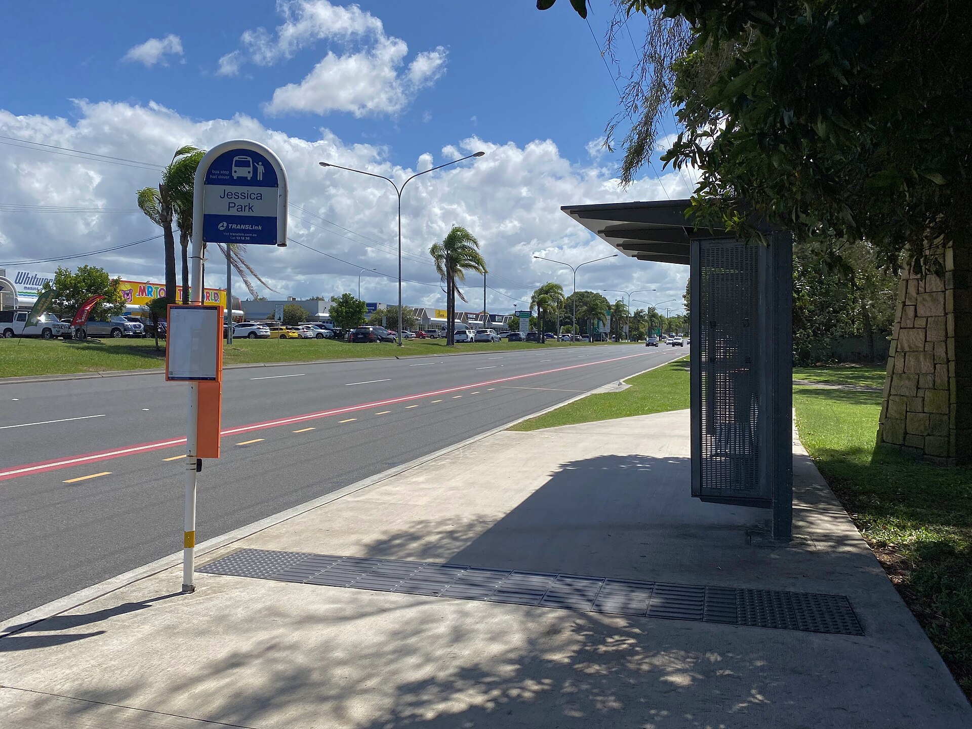Nicklin Way at Minyama in the Kawana Waters area, photographed in 2023