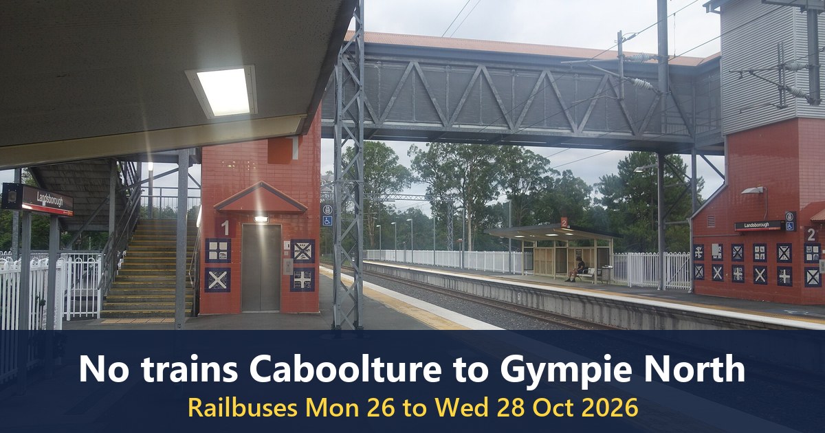 Landsborough station platforms