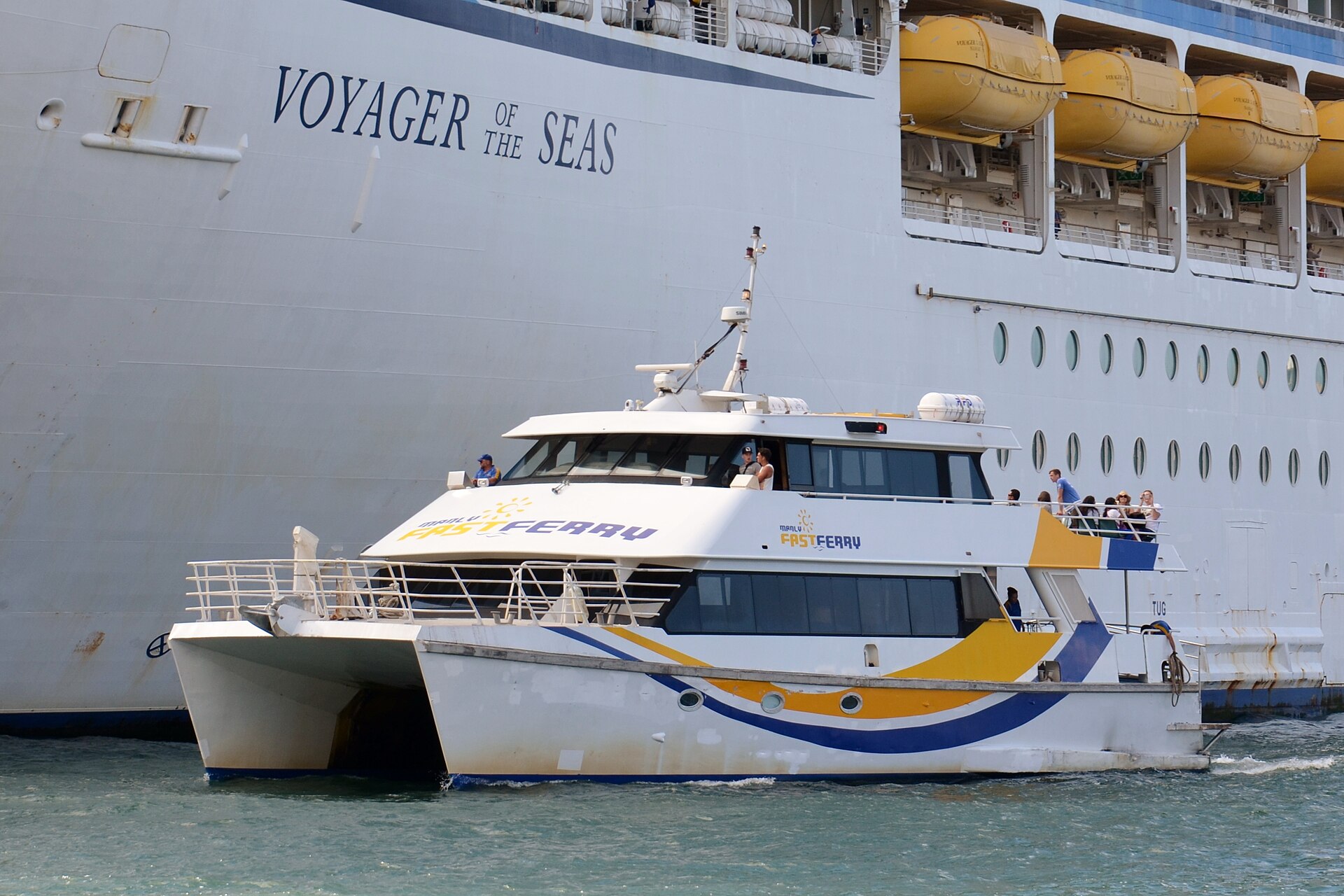 A Manly Fast Ferry at Circular Quay in 2017