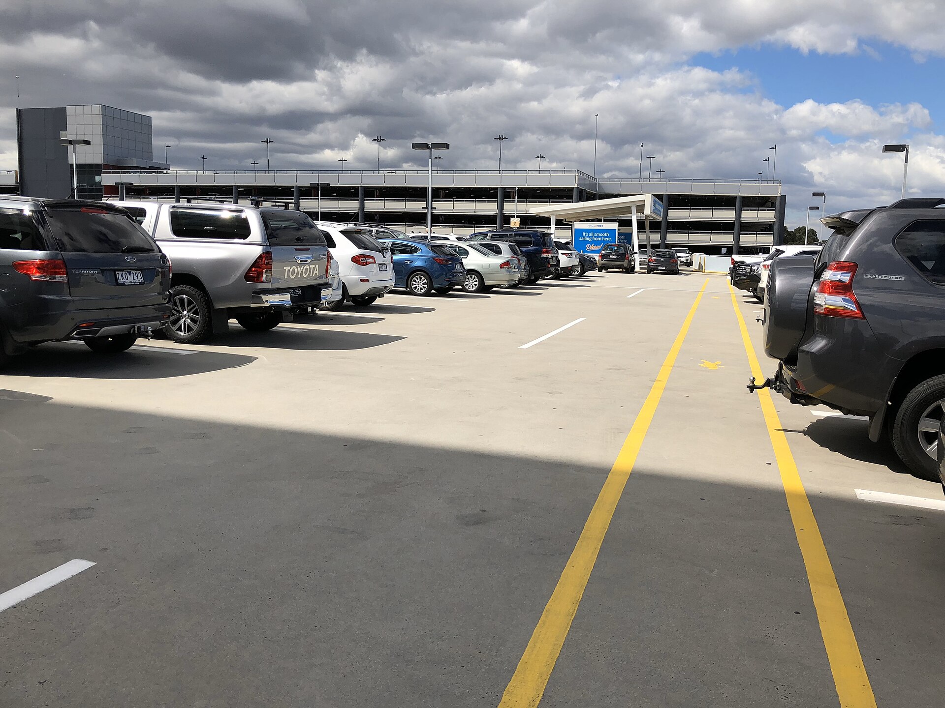 The Level 3 rooftop of the terminal car park at Melbourne Airport in 2018
