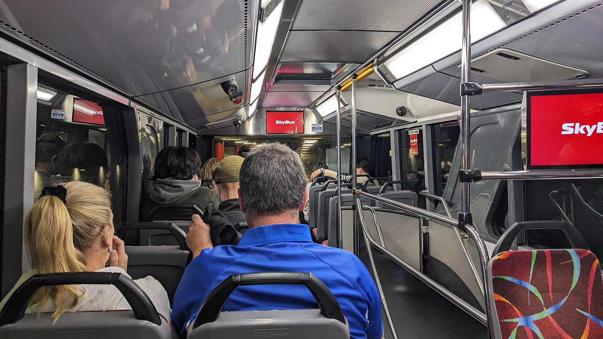 Upper deck of a SkyBus
