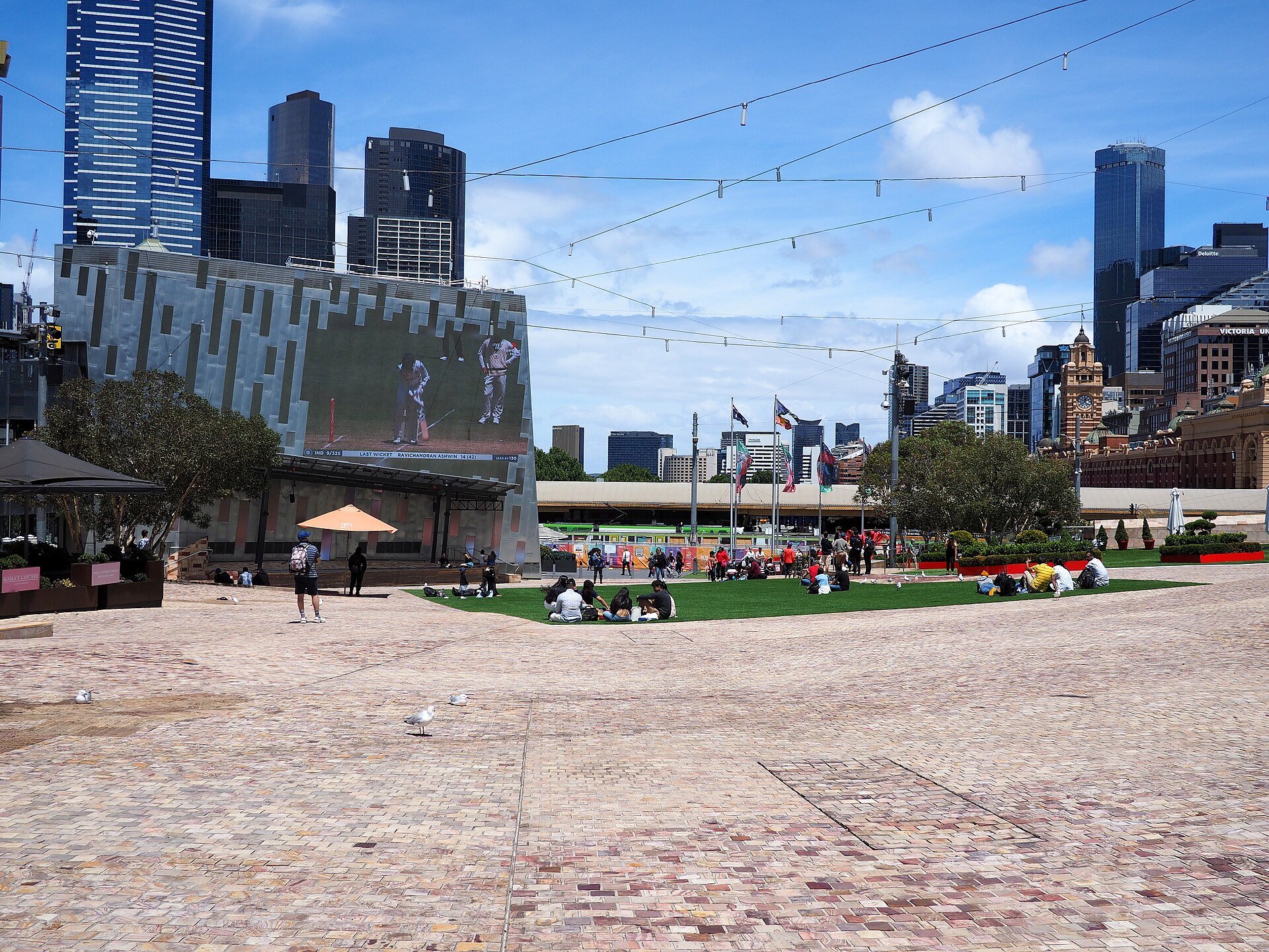 Federation Square in Melbourne in December 2020