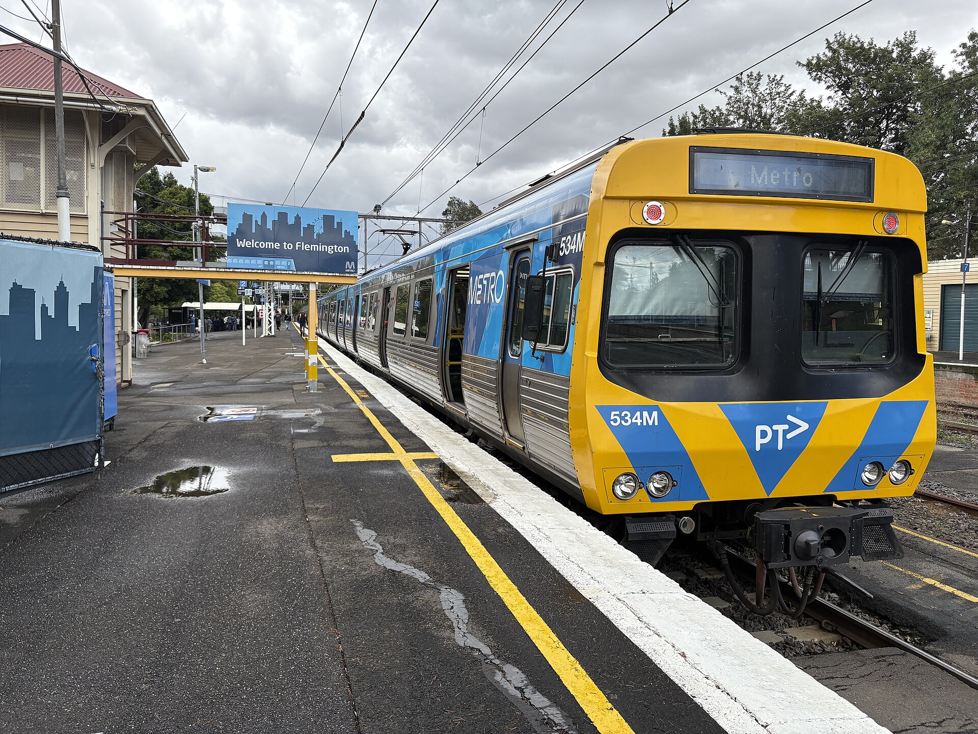 Flemington Racecourse station in 2025