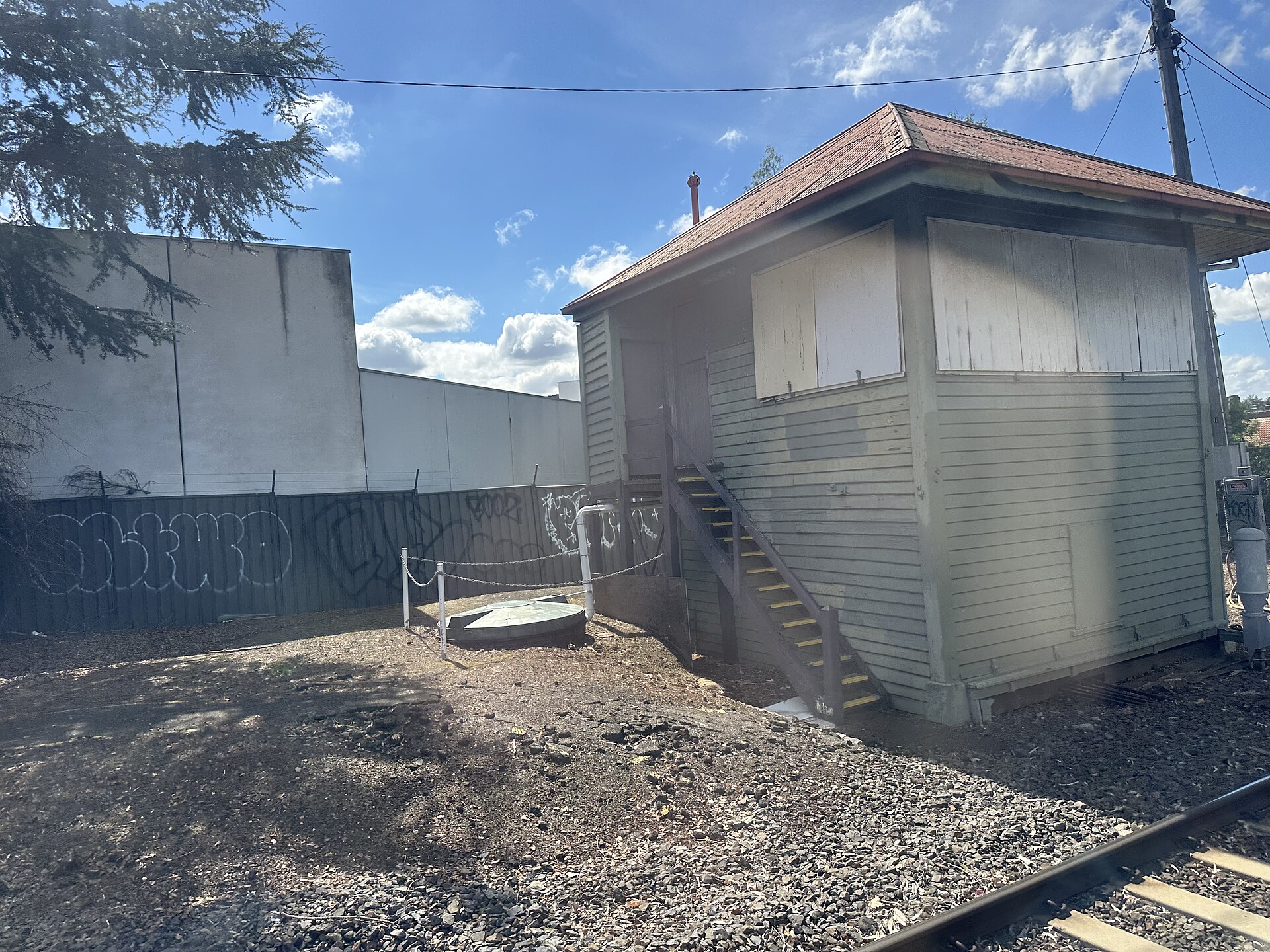 Showgrounds railway station in September 2026