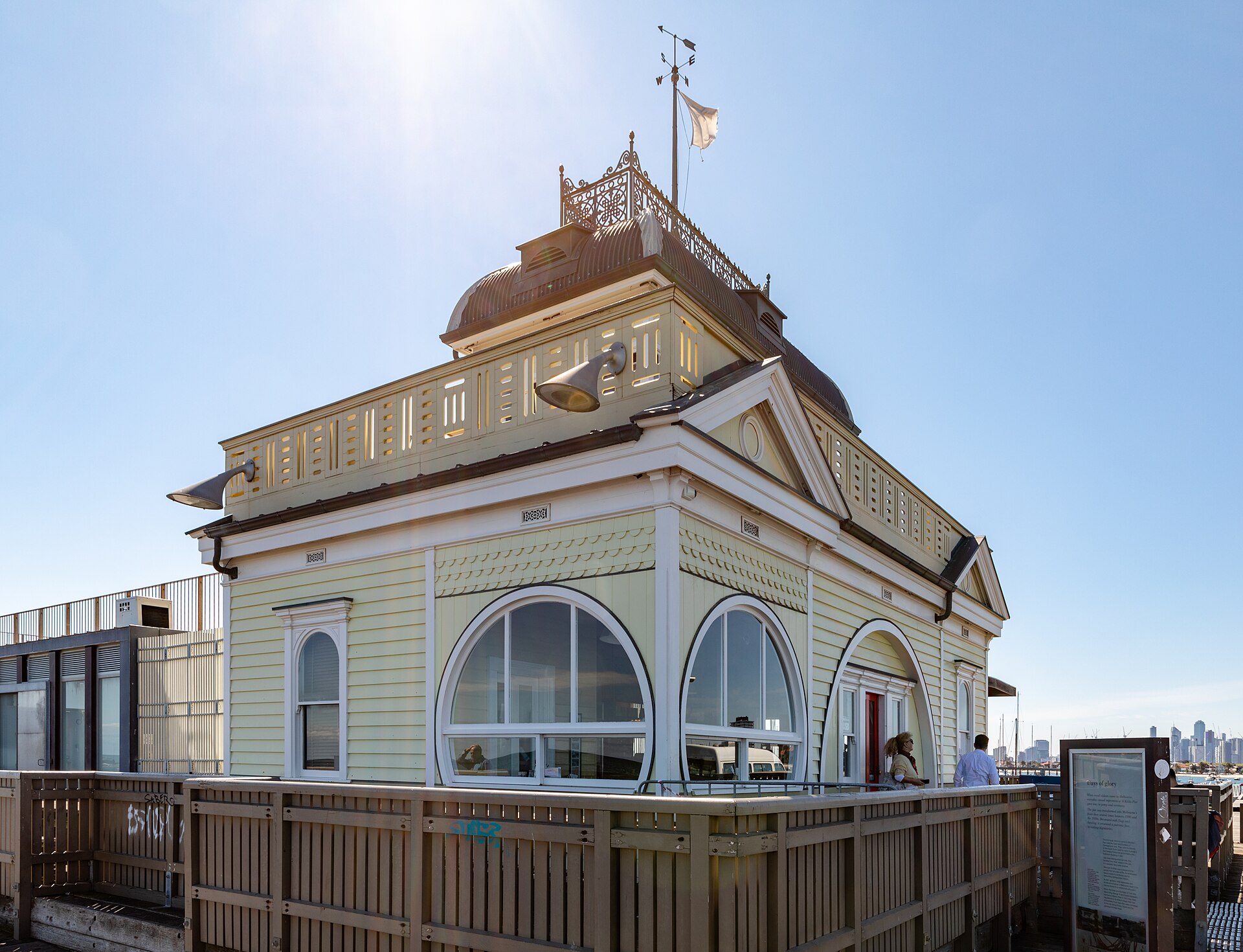 The pavilion at St Kilda Pier in 2019