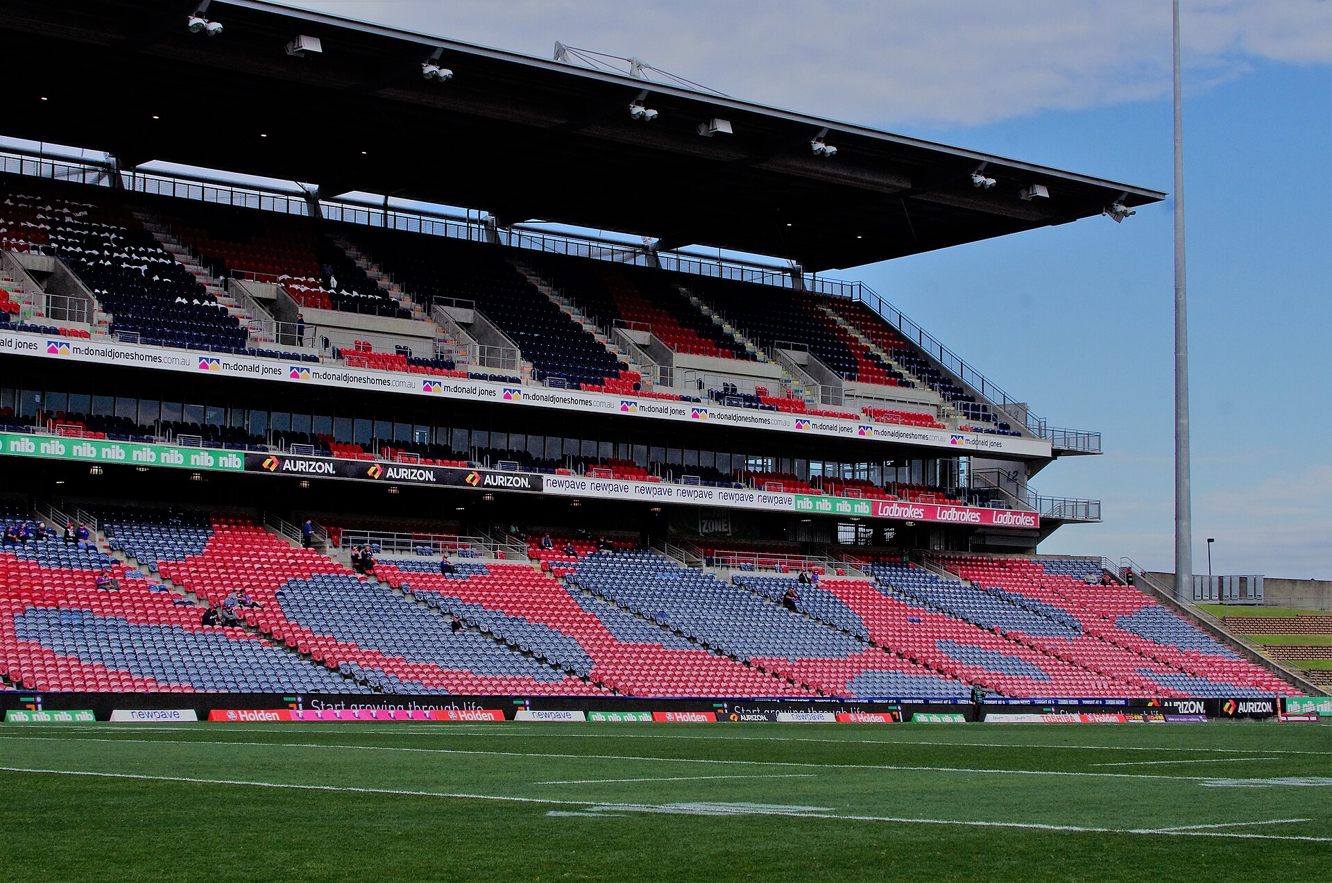 McDonald Jones Stadium in Newcastle, photographed in 2017